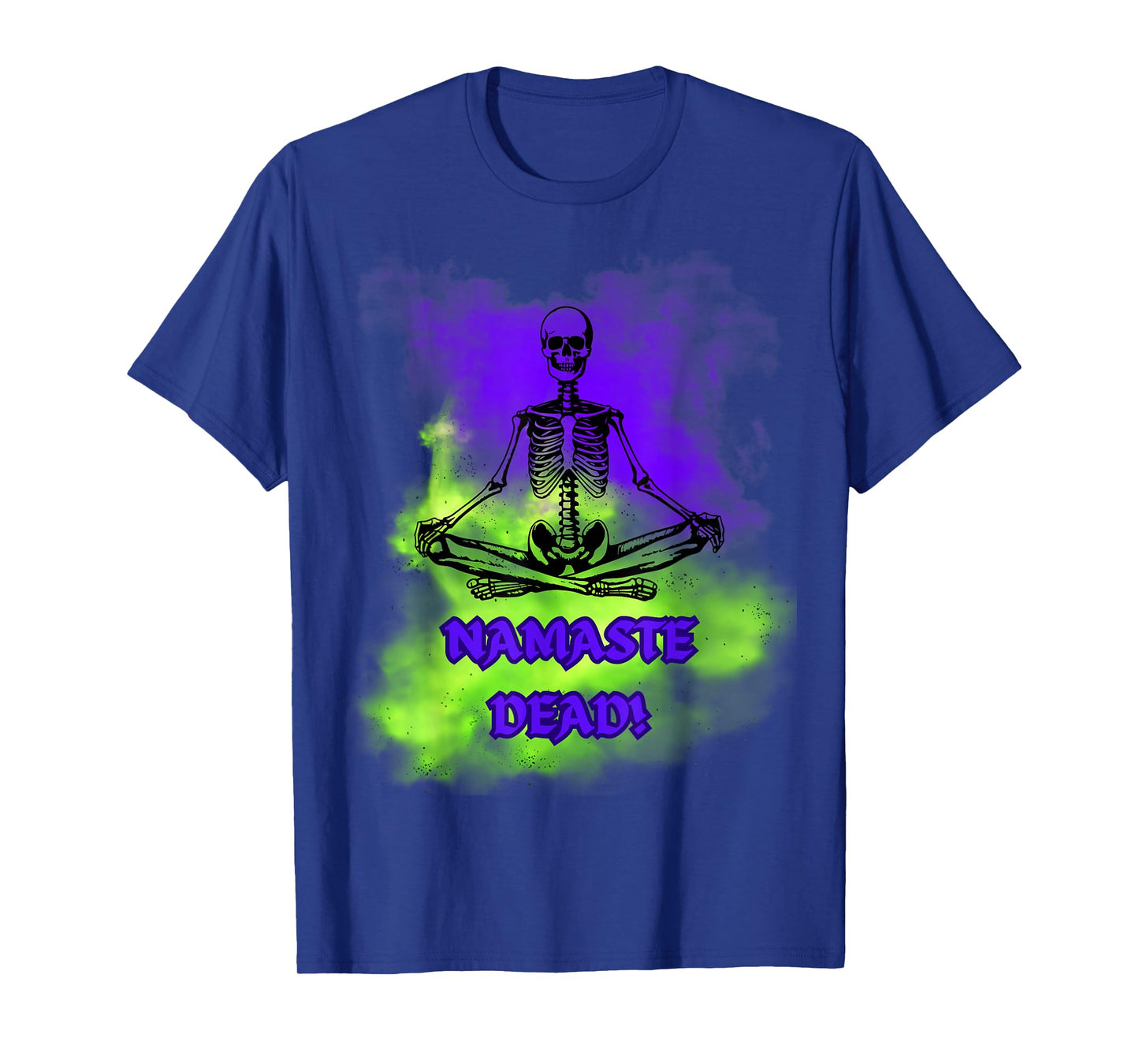 Funny Skeleton Yoga β Namaste Dead Halloween Meditation T-Shirt