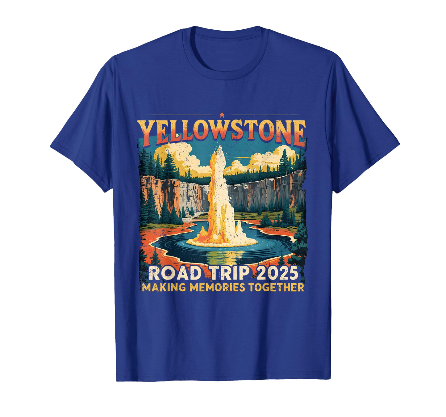 Yellowstone Road Trip 2025 Vintage Tee T-Shirt
