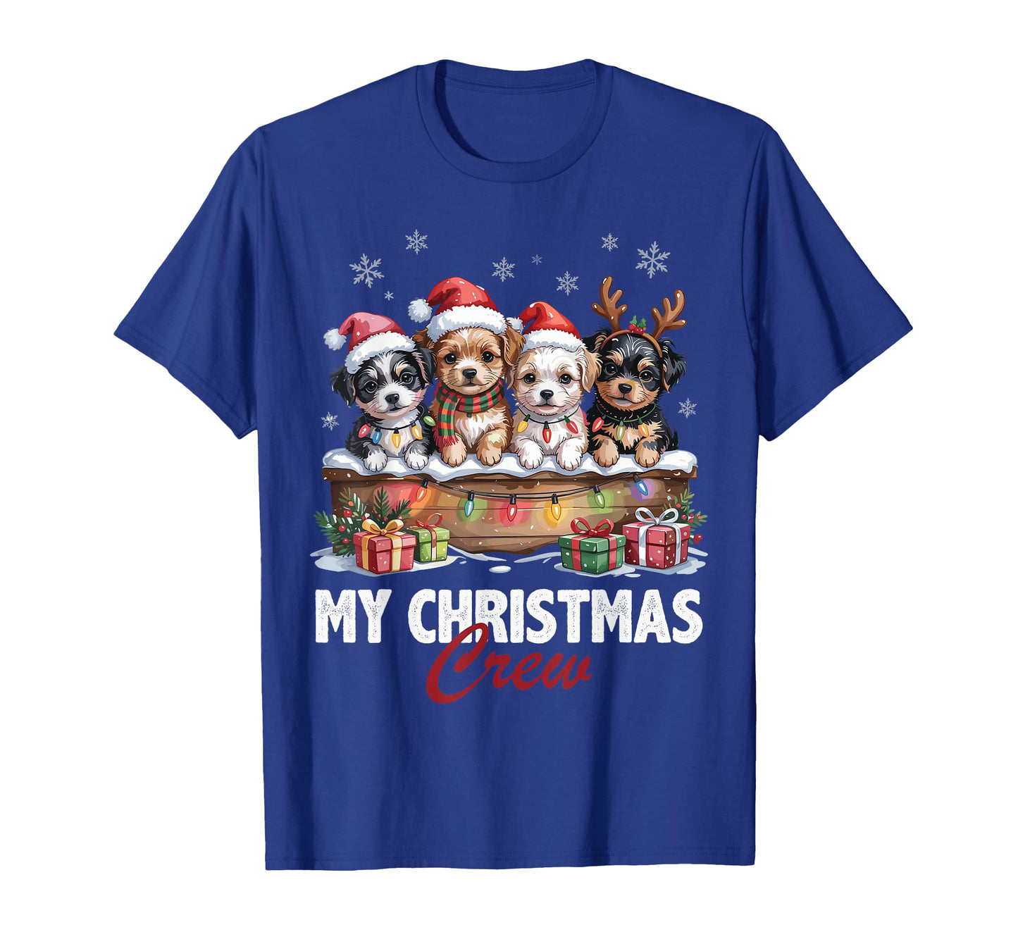 Yorkipoo Christmas Crew Funny Dog Lovers Holiday Pajama T-Shirt