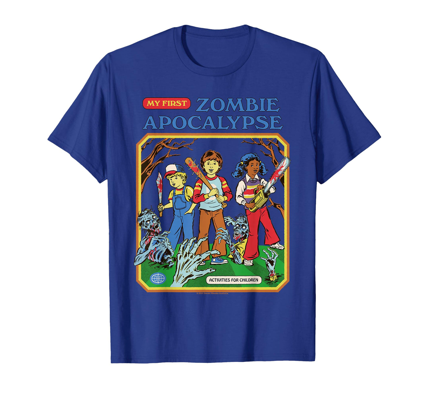 Zombie Apocalypse Sarcastic Retro Vintage Funny Adult Humor T-Shirt