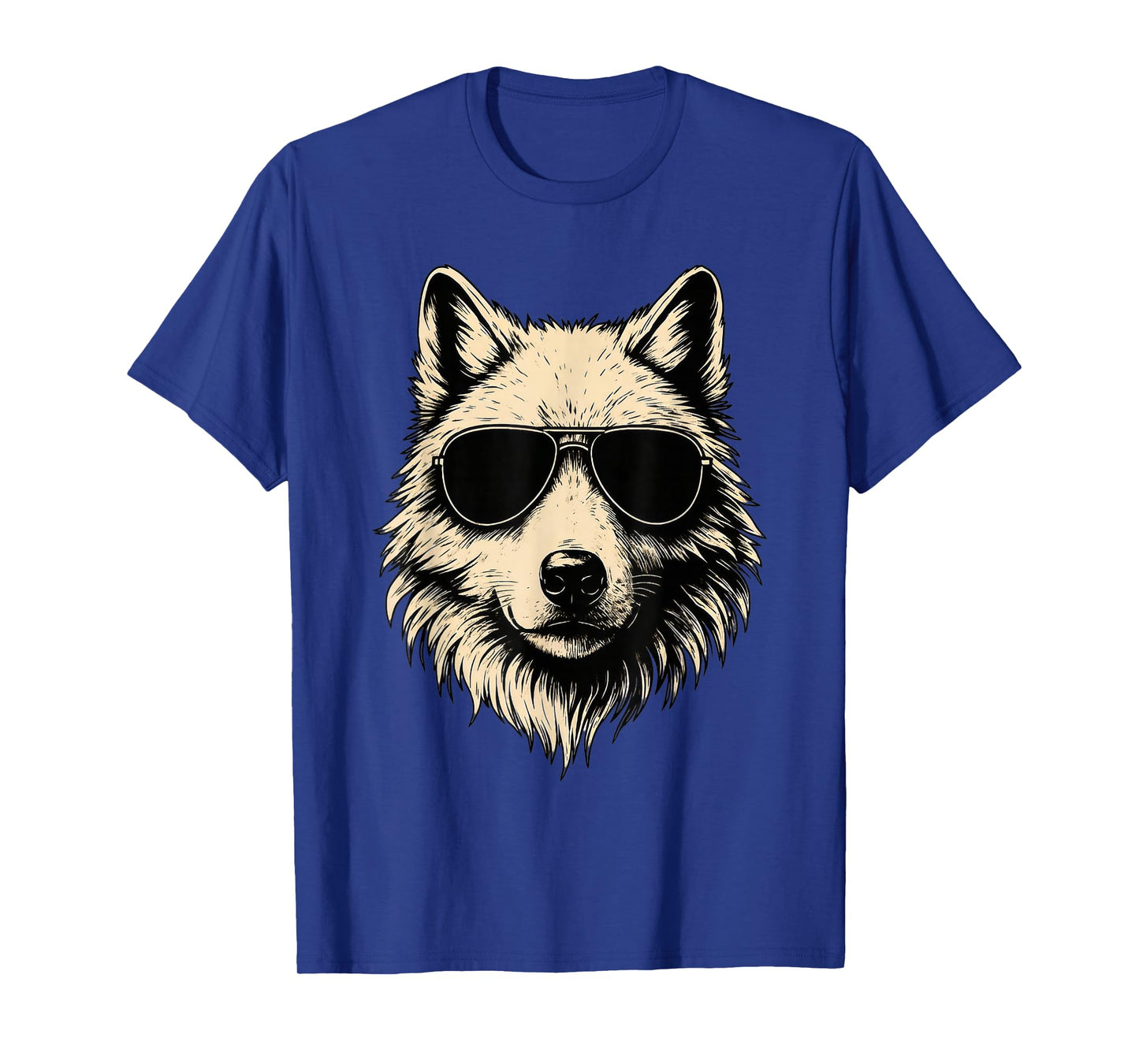 Funny Wolf Wearing Sunglasses Graphic Forest Wildlife T-Shirt