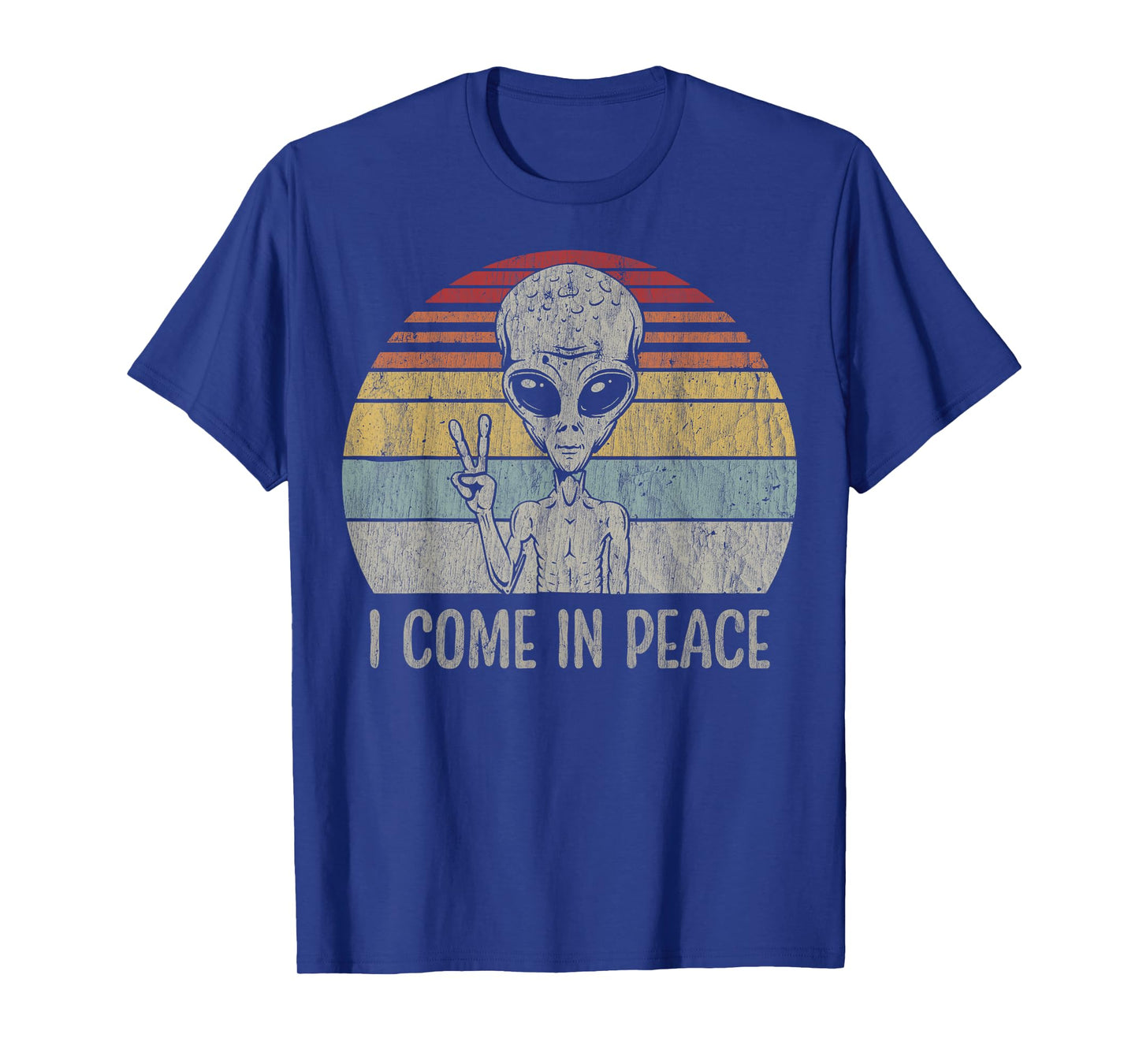I Come In Peace Funny UFO Costume Kids Adults Funny Alien T-Shirt