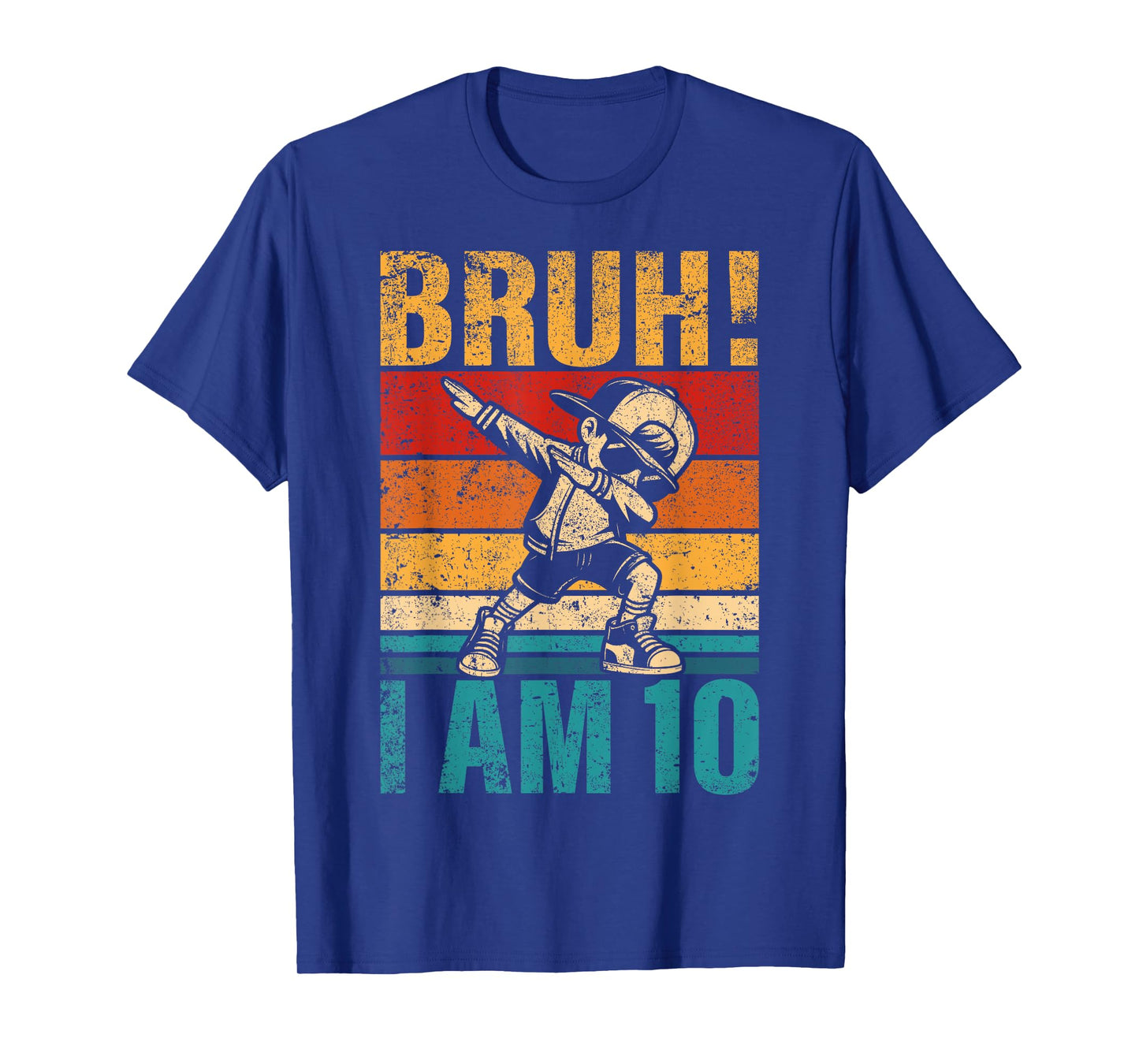 10 Year Old Birthday Dabbing Boy Bruh It's My 10th Birthday T-Shirt
