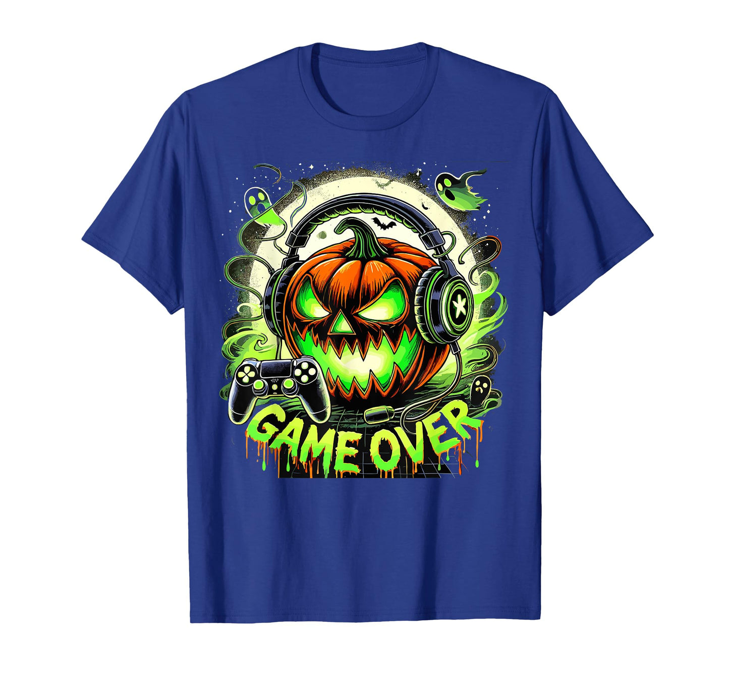 Halloween Jack O Lantern Game Over Gaming Gamer T-Shirt