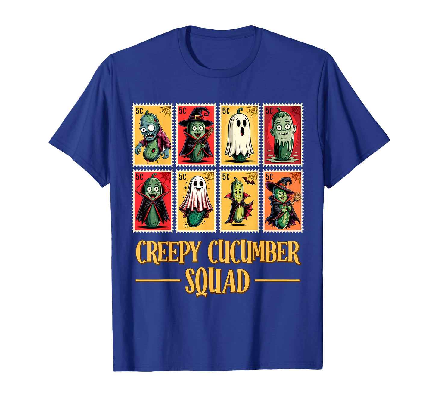 Creepy Cucumber Squad β Funny Halloween Stamp Men Women Kids T-Shirt