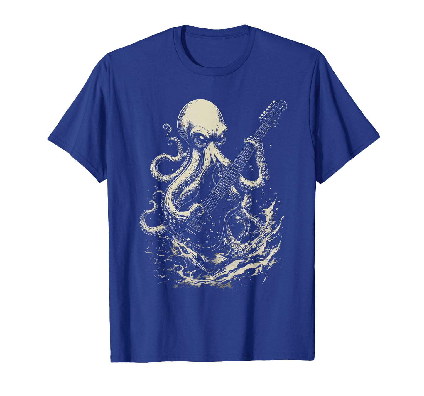 Guitar Player Octopus Heavy Metal Head Funny Guitarist T-Shirt