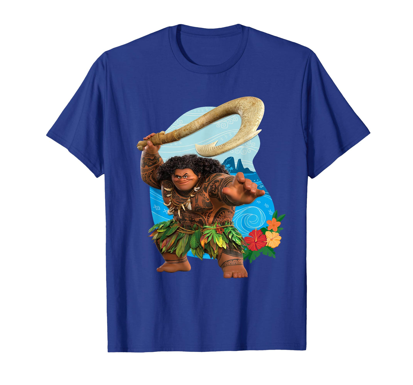 Disney Moana 2 Tropical Island Adventure Maui with Fish Hook T-Shirt