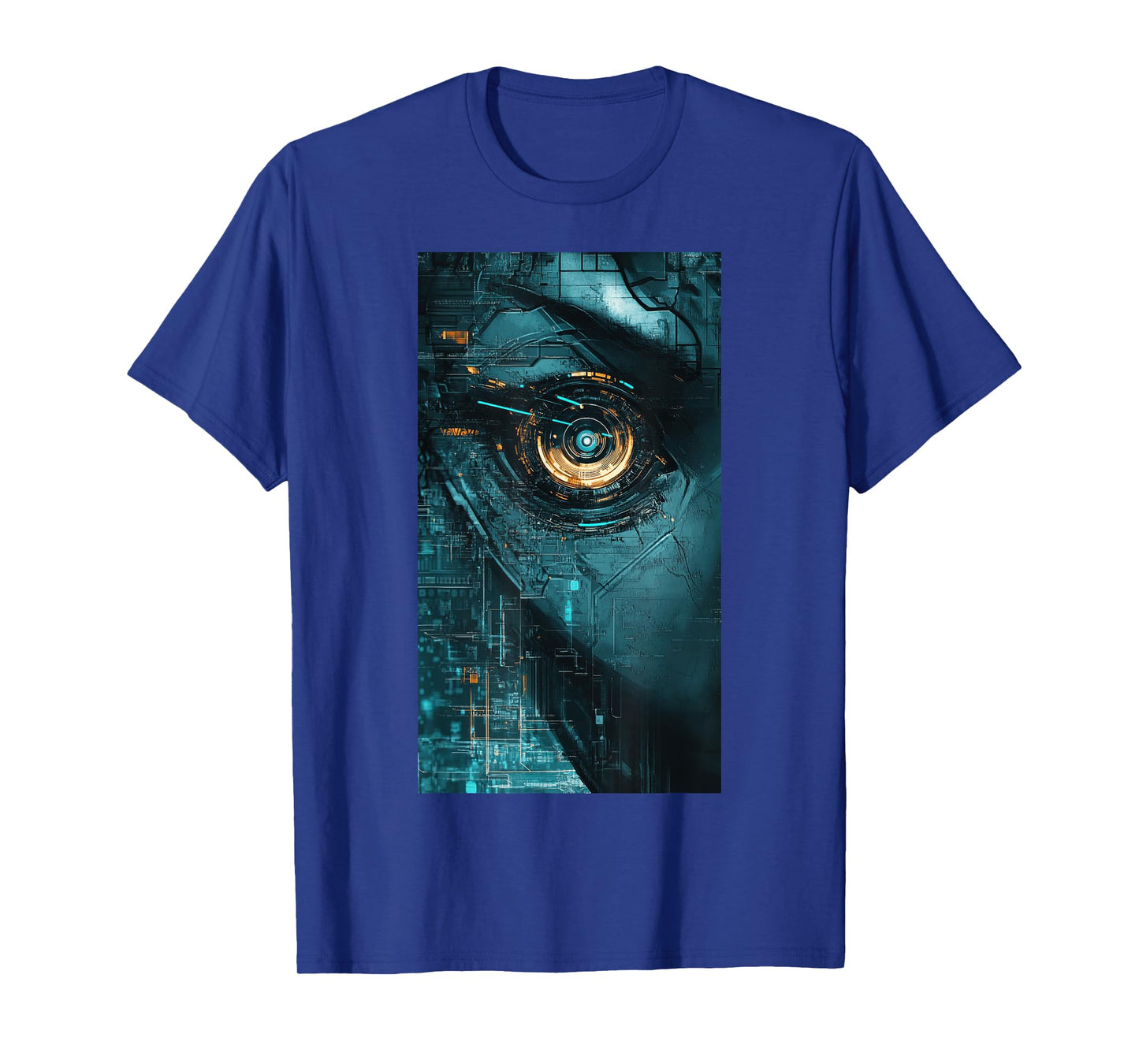 Futuristic Scifi Robotic Eyes Cyberpunk Robotics T-Shirt