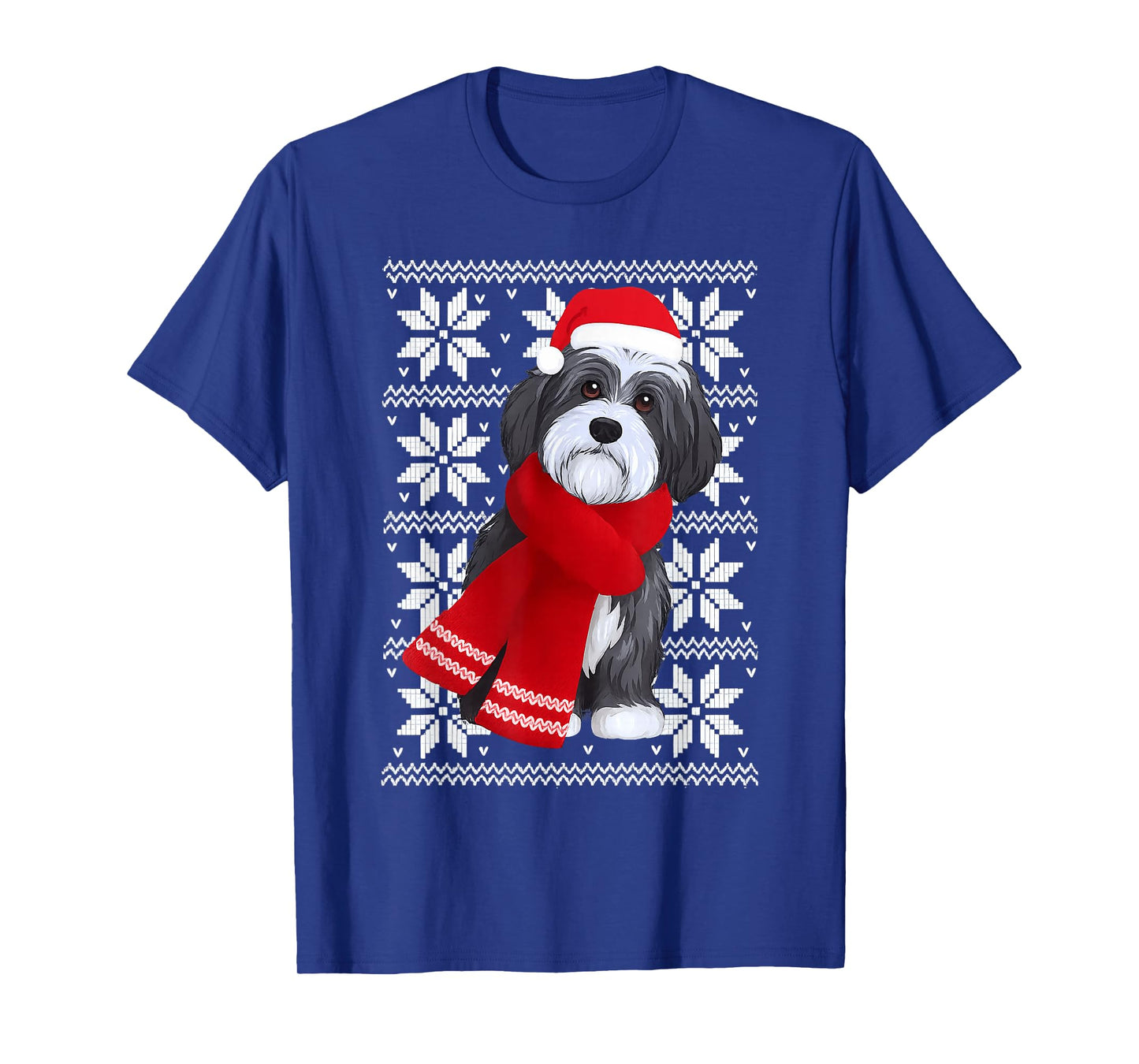 Havanese Dog Ugly Christmas Holiday Dog Lover T-Shirt