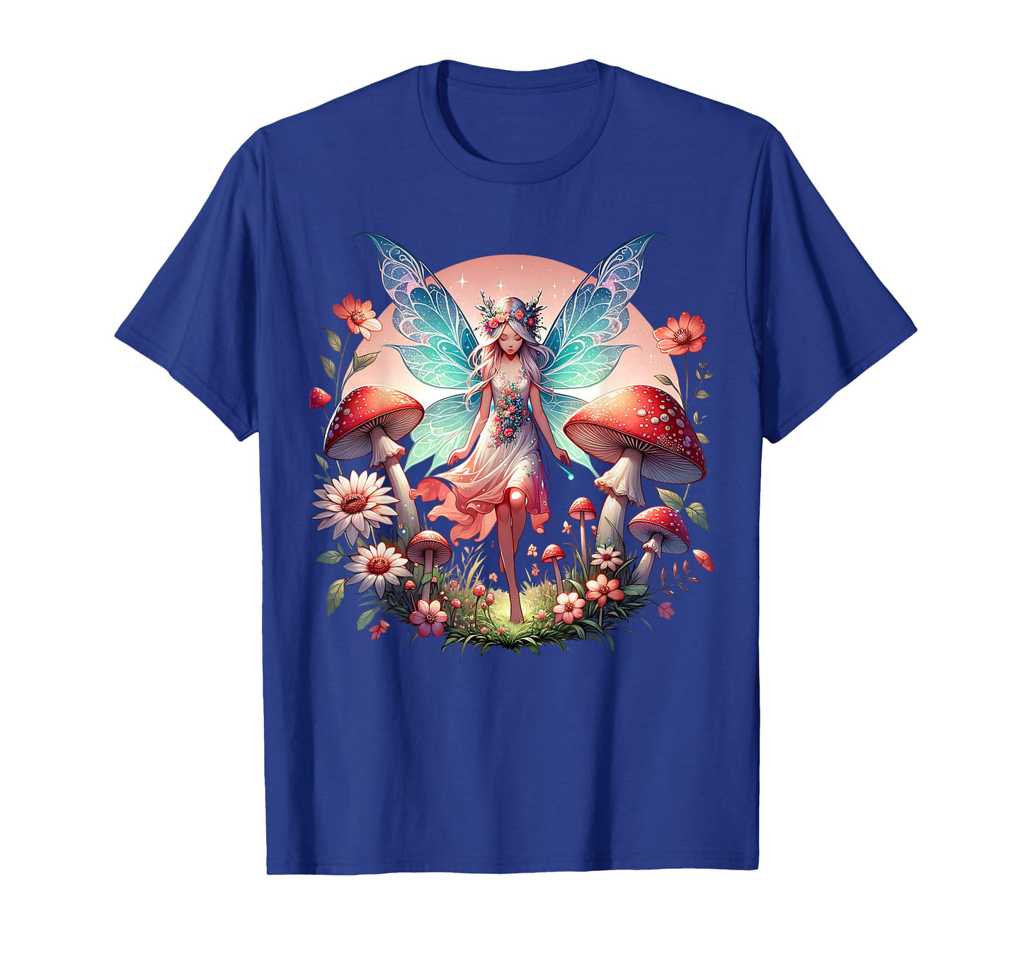 Enchanted Forest Fairy Fantasy Mystical Butterfly & Floral T-Shirt
