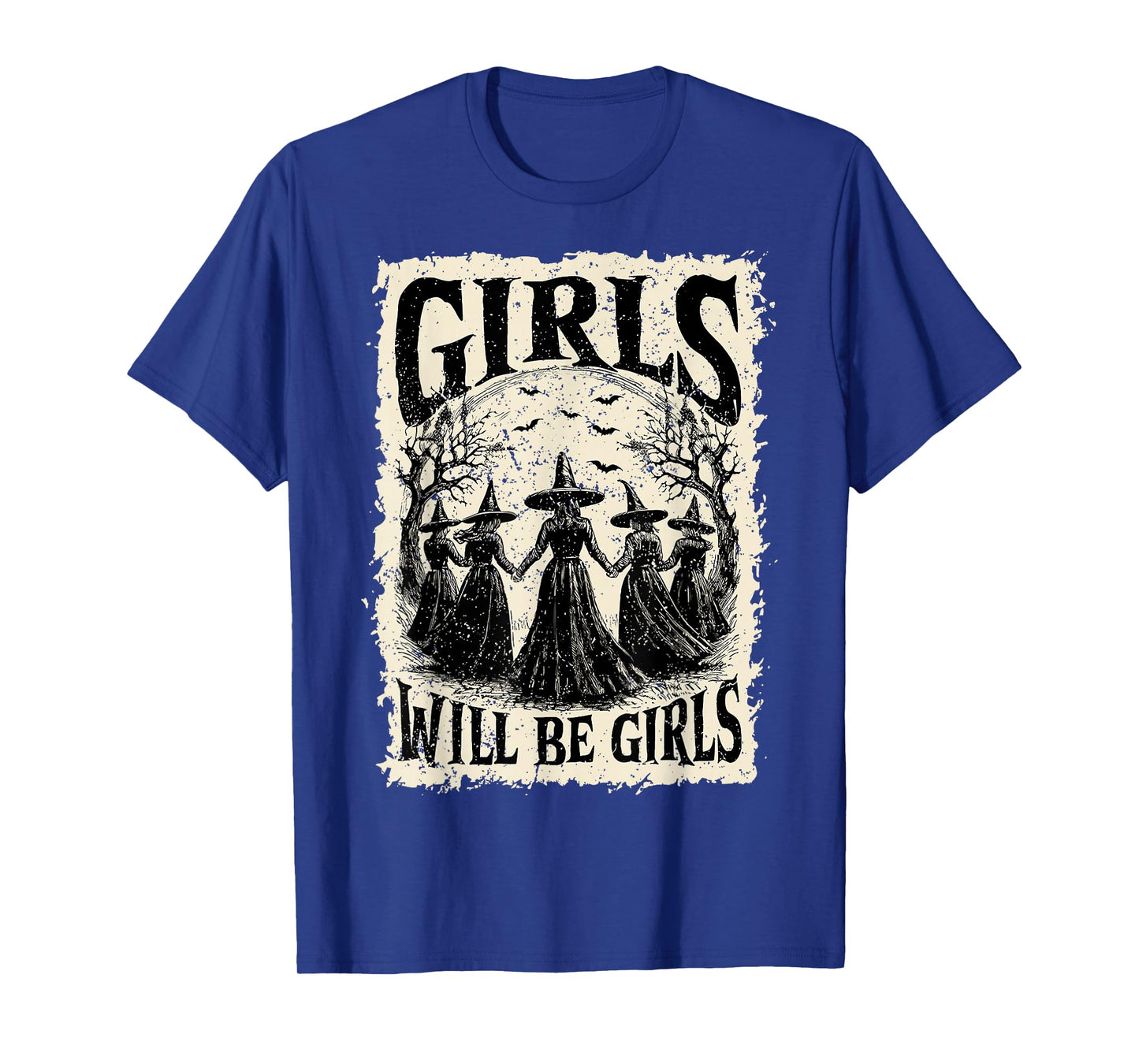 Halloween Spooky Witch Girl Will Be Girls Feminist Women T-Shirt