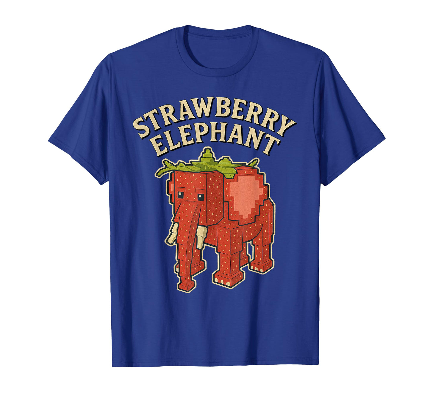 Strawberry Elephant Funny Italian Brainrot Kids Gaming Meme T-Shirt