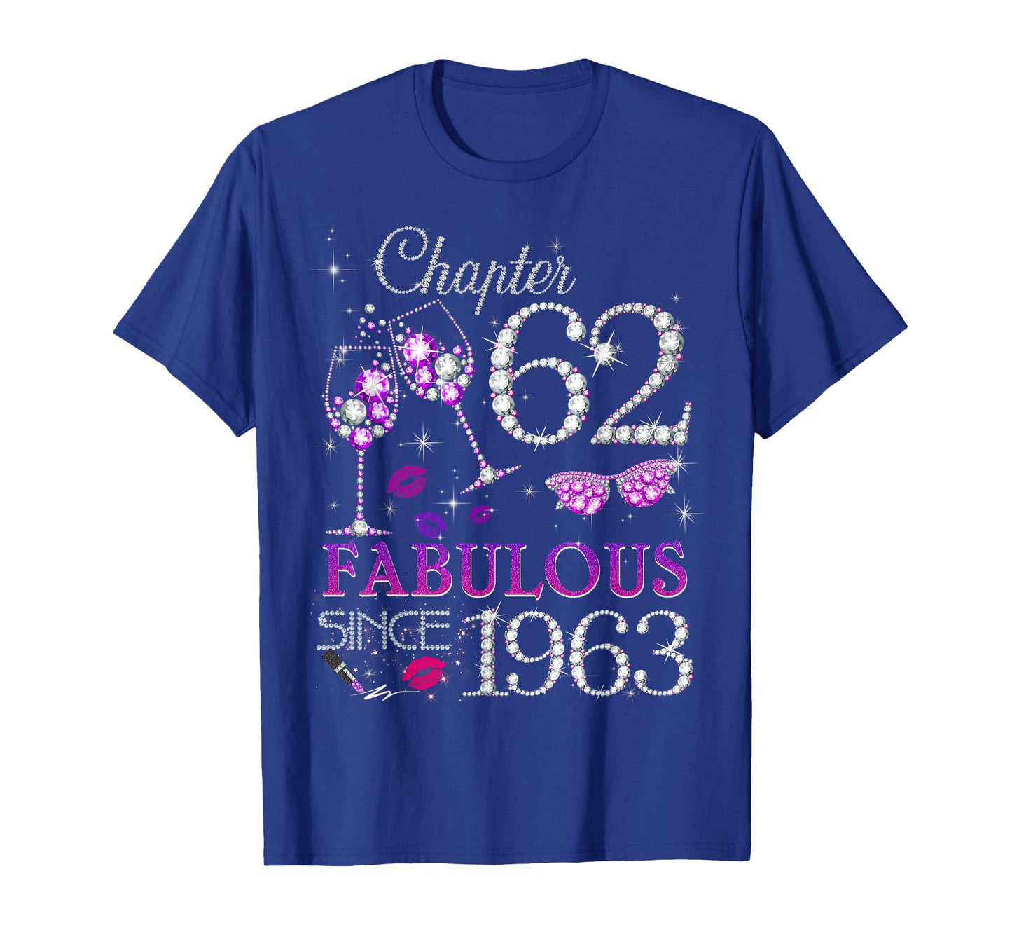 Womens Chapter 62 Fabulous Since 1963 62nd Birthday Queen T-Shirt