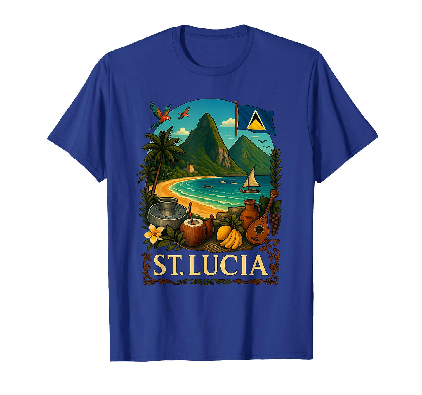 St. Lucia Caribbean Island Souvenir St. Lucia Vacation T-Shirt