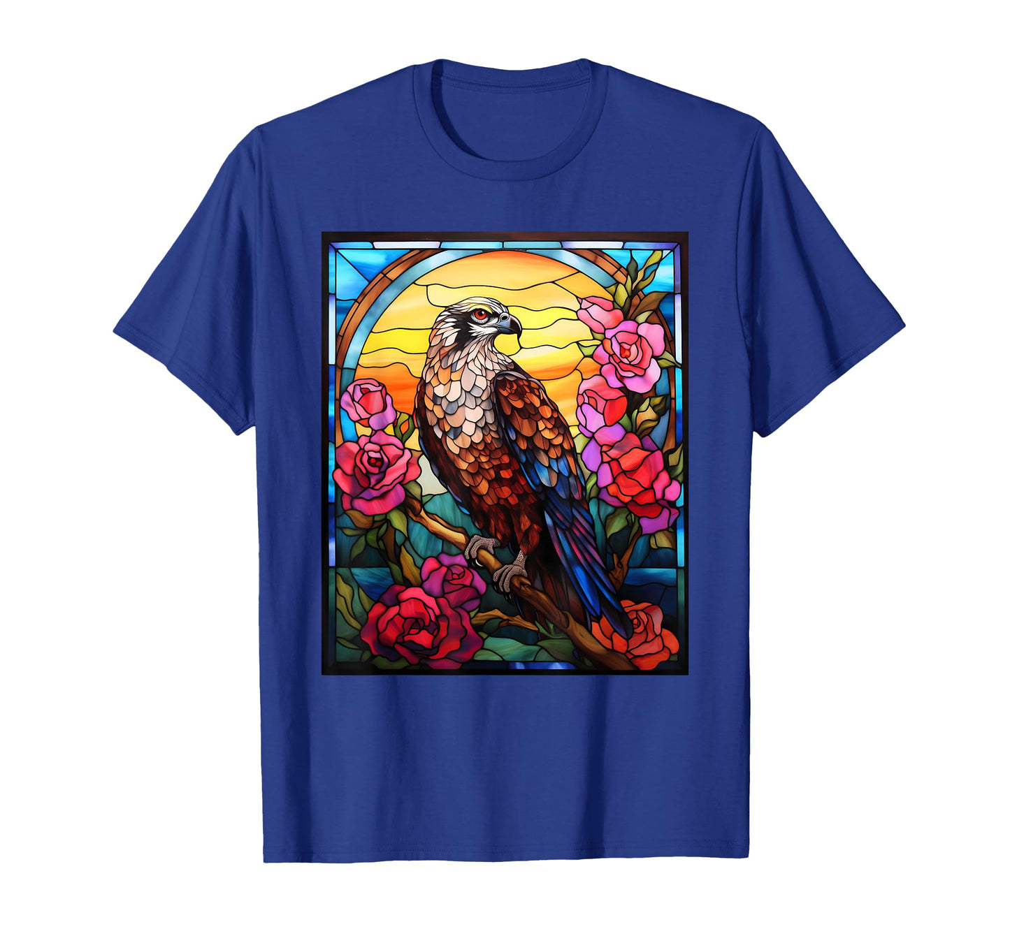 Stained Glass Style Osprey T-Shirt