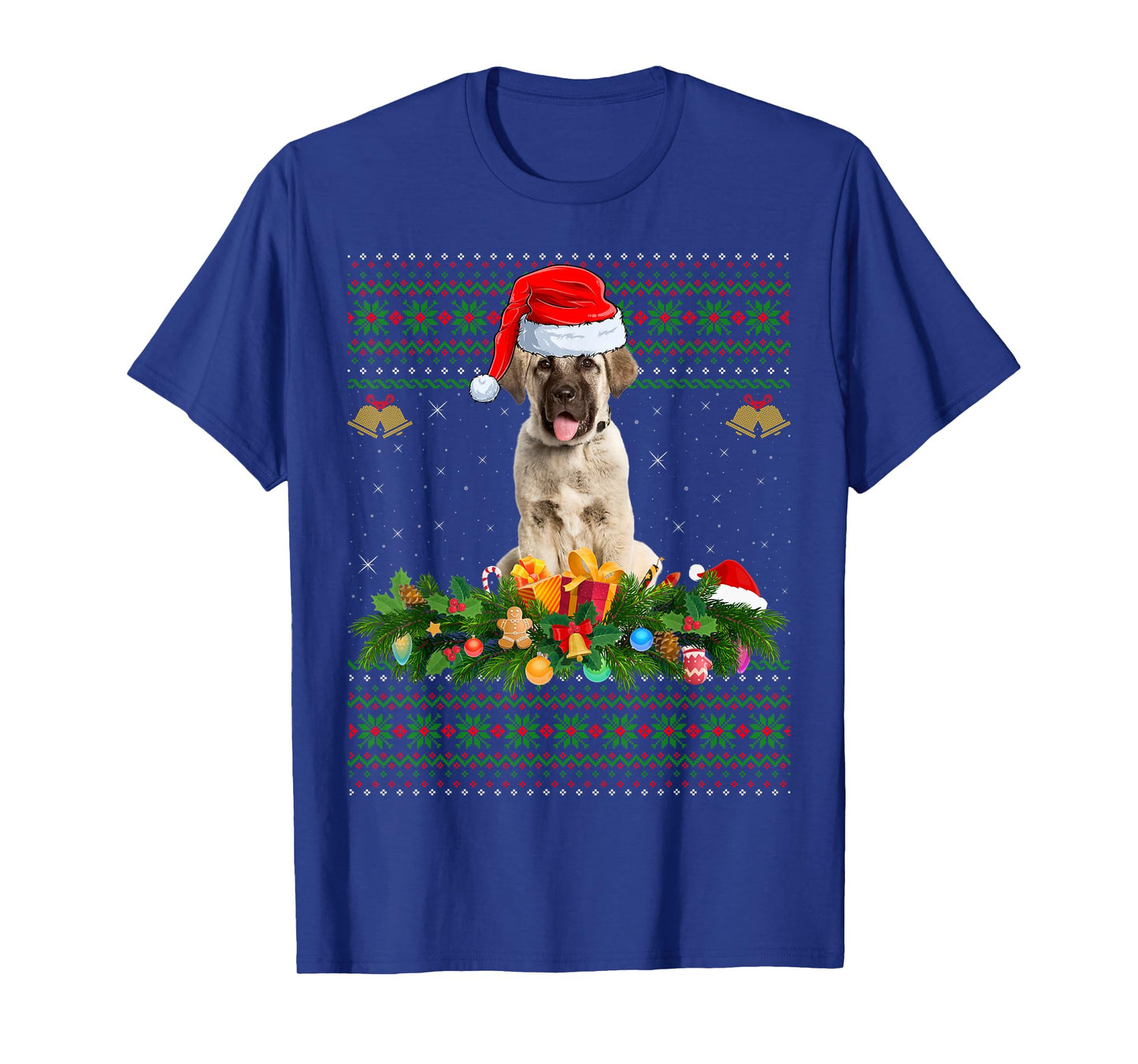 Anatolian Shepherd Dog Ugly Christmas Sweater Dog Lover Xmas T-Shirt