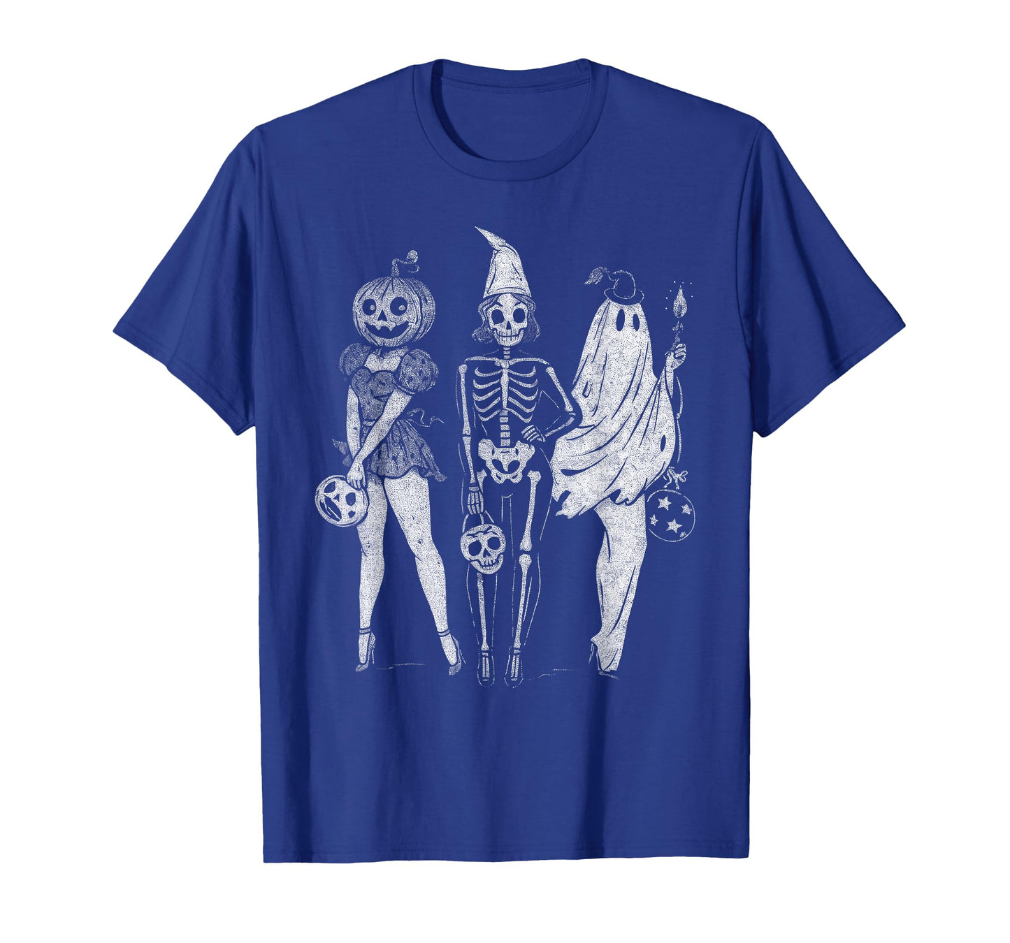 Vintage Spooky Squad Funny Girl Witchy Fall Season Halloween T-Shirt