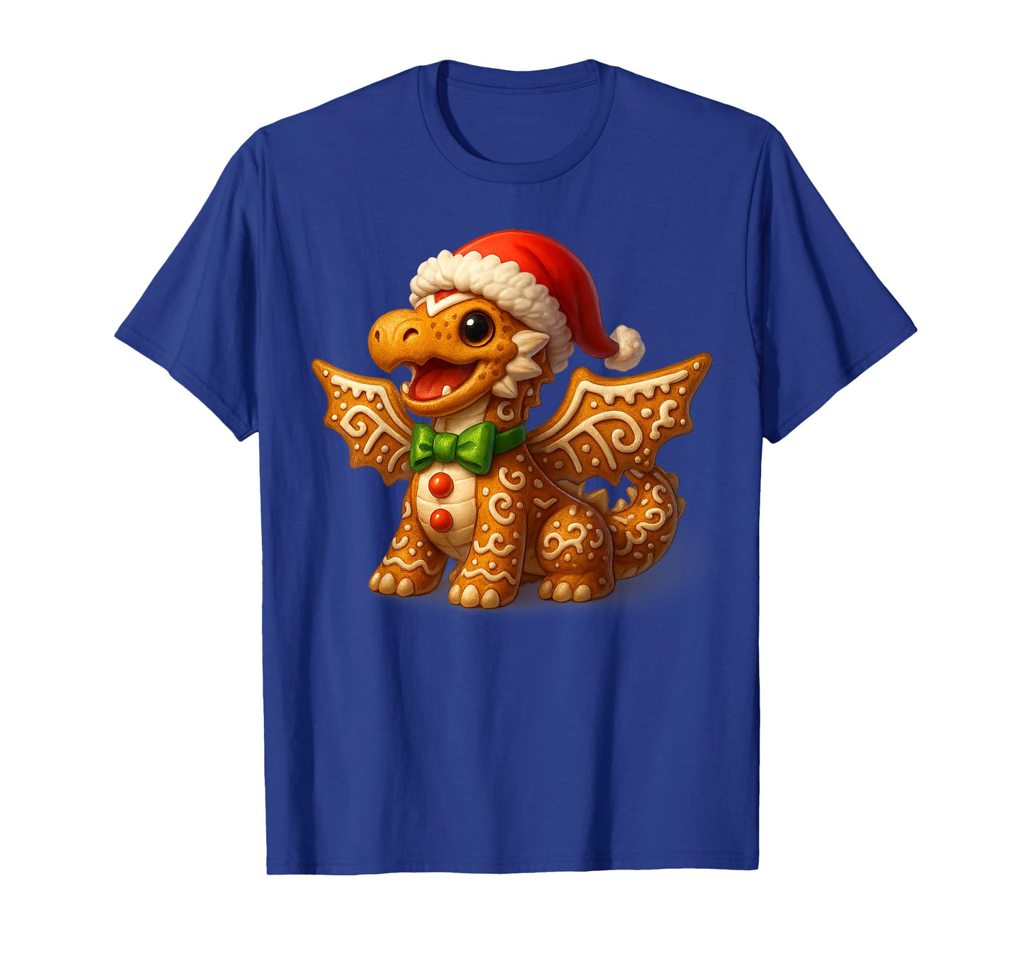 Funny Gingerbread Man Dragon Christmas Womens Mens Gifts T-Shirt