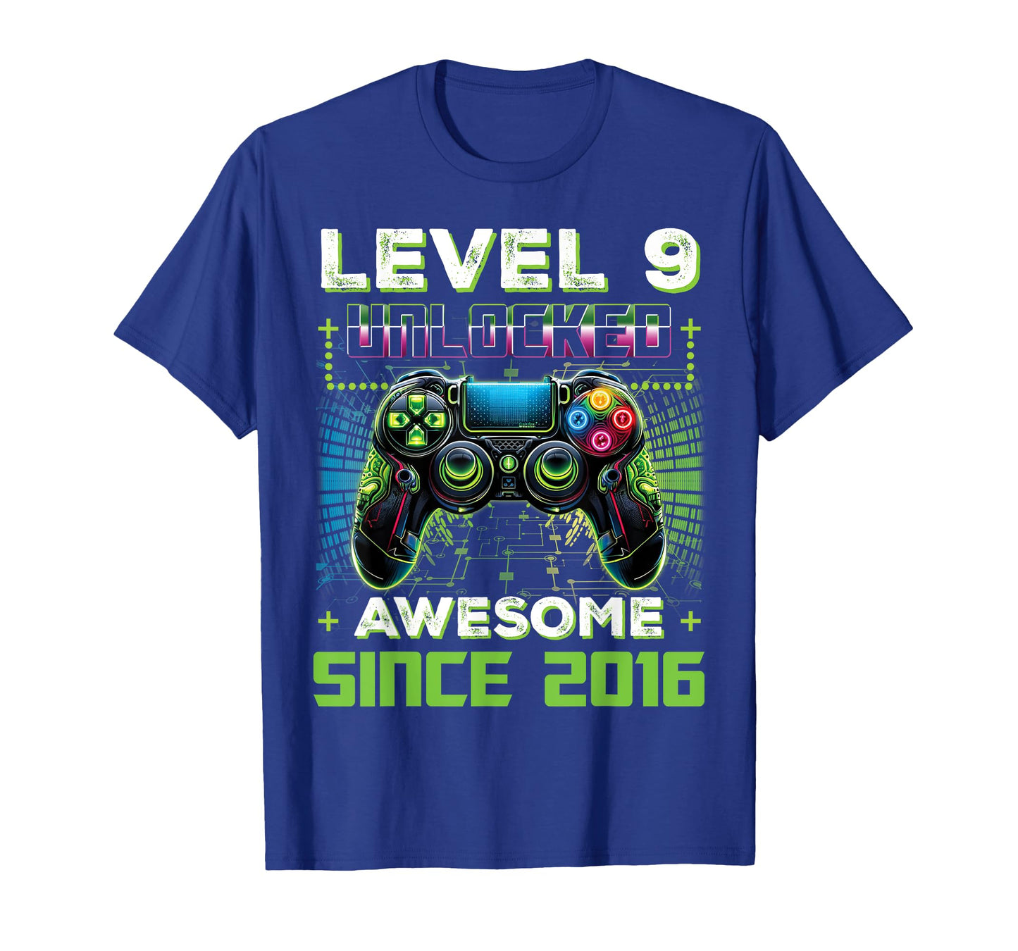 Level 9 Unlocked Video Game 9th Birthday Gamer Boys Son T-Shirt