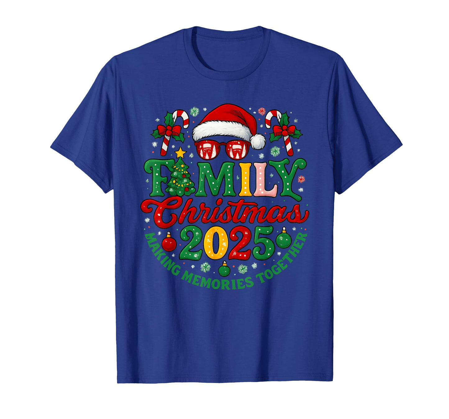 Family Christmas 2025 Christmas Squad Xmas Matching Pajamas T-Shirt