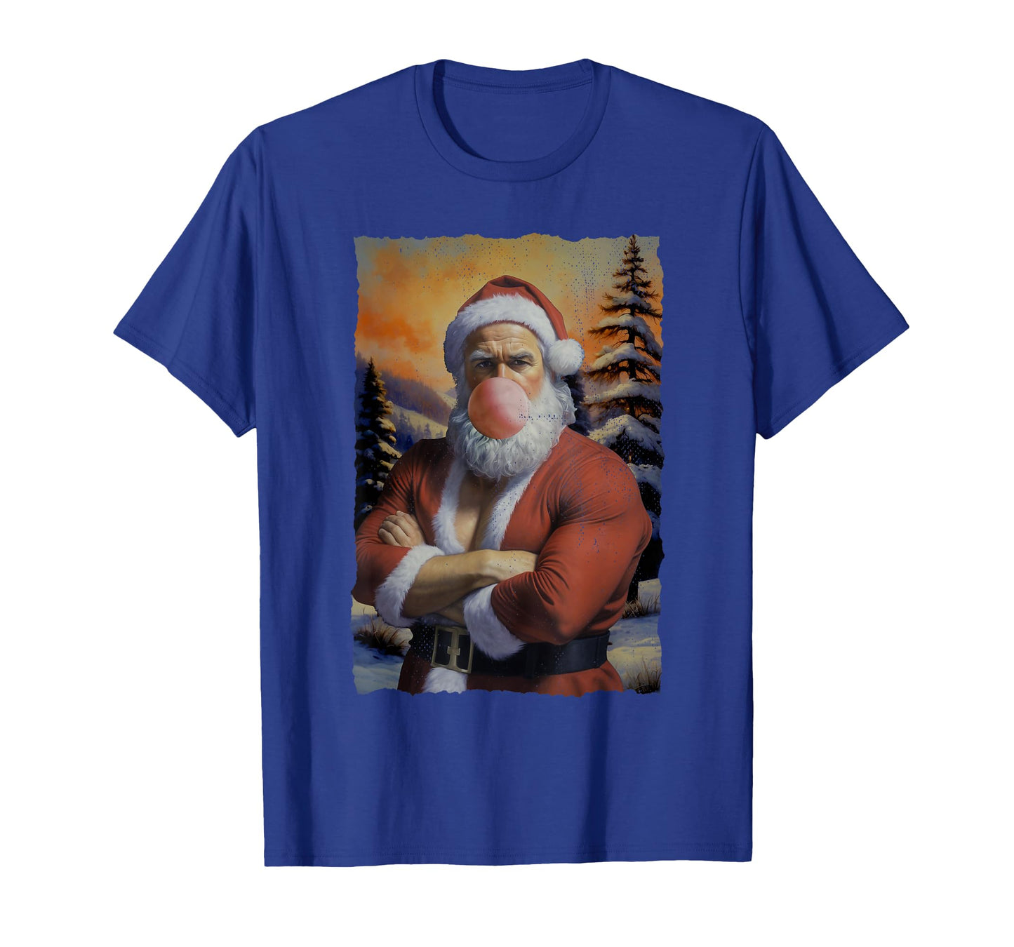 Muscle Santa Shirt β Funny Christmas Gym Holiday Grunge Tee T-Shirt