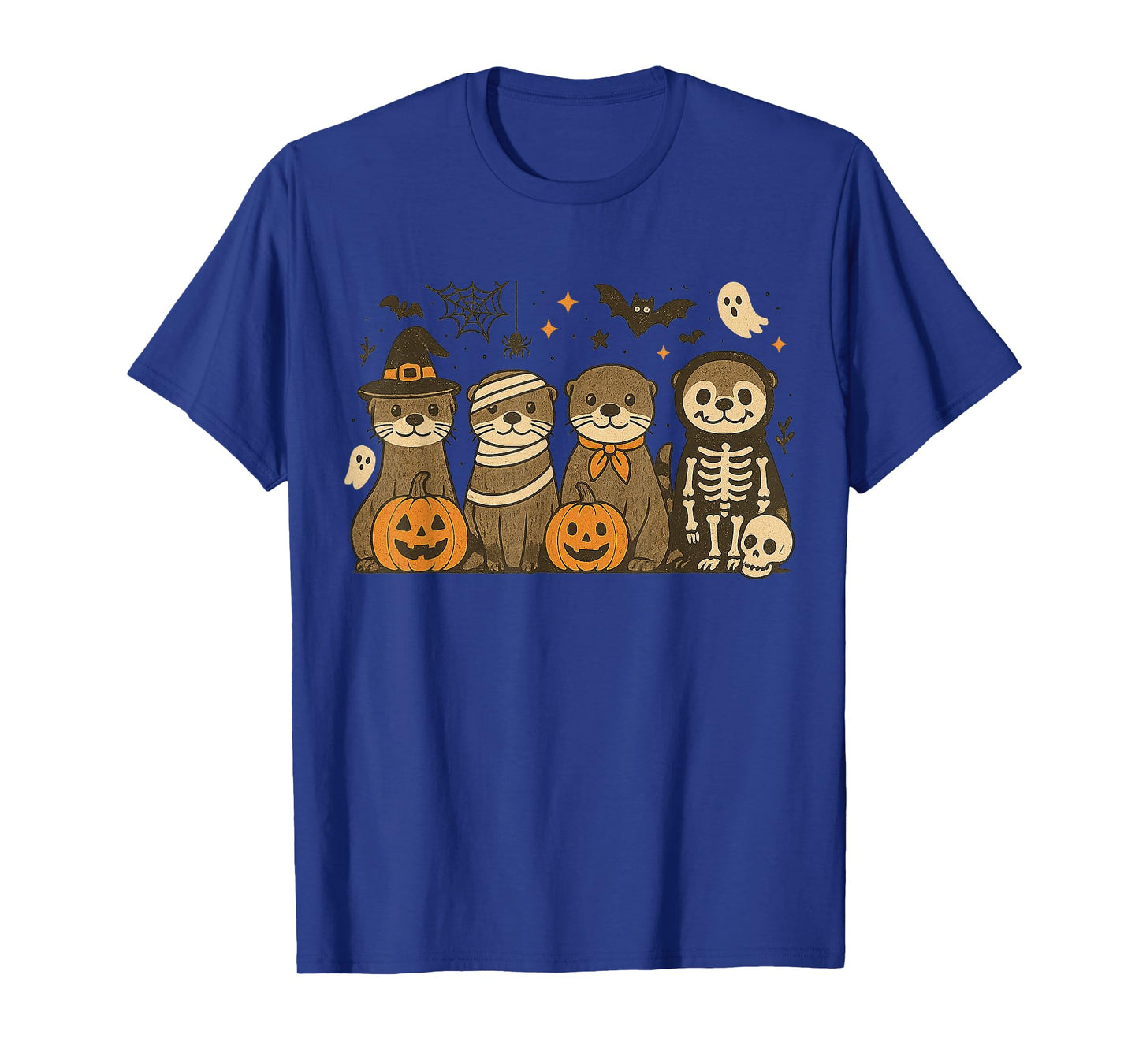 Halloween Otter Costumes Ghost Witch Mummy Gifts Men Women T-Shirt