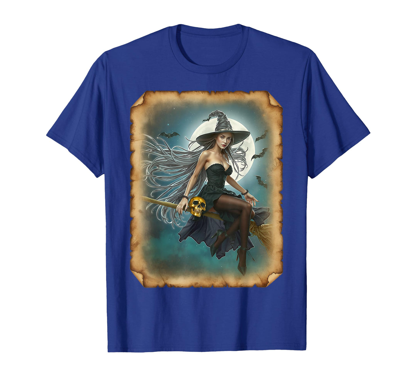 Hot Girl on T-Shirt for Men - Sexy Halloween Witch T-Shirt