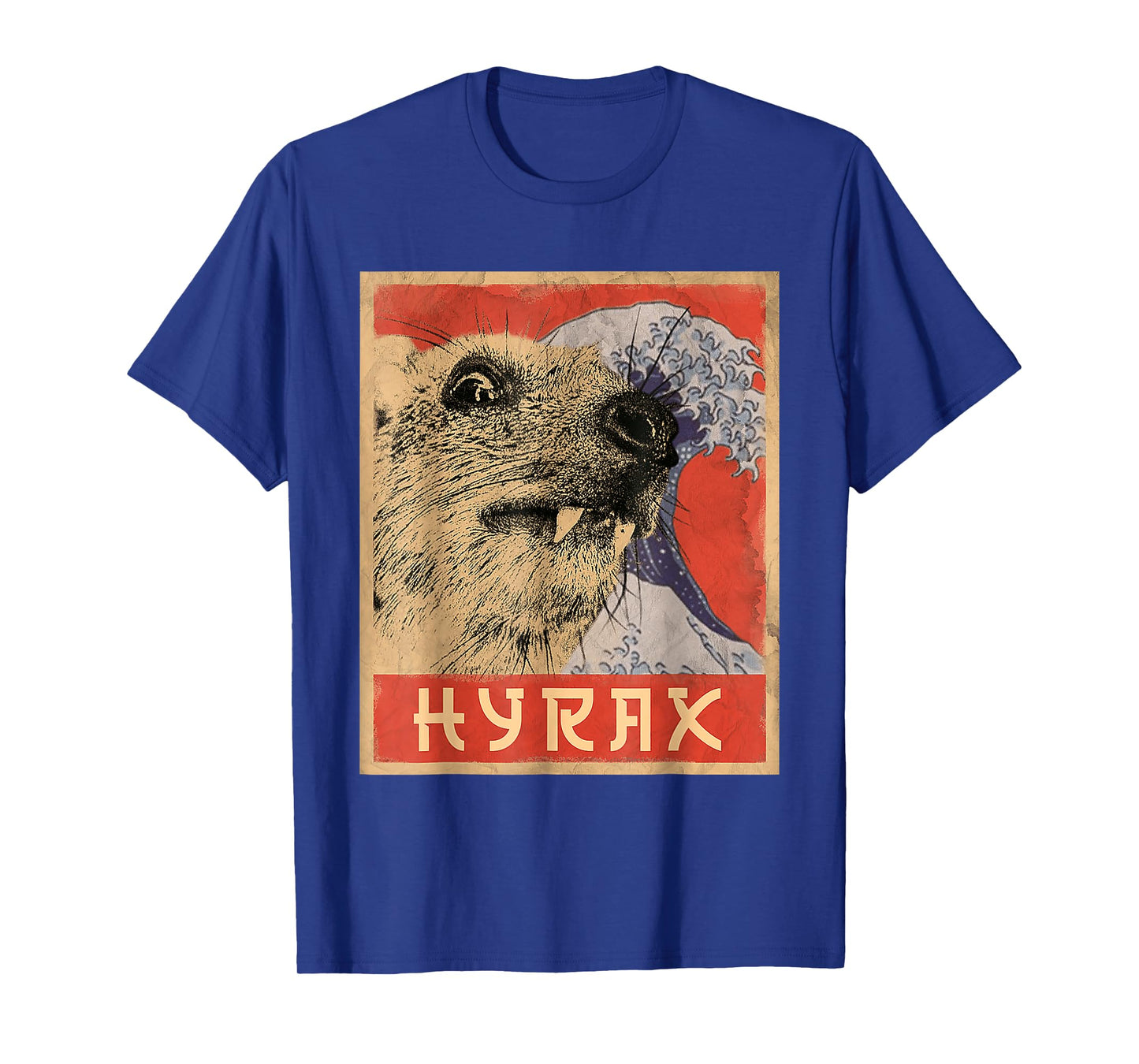 Hyrax Japanese Vintage Style Funny Hyrax Meme T-Shirt