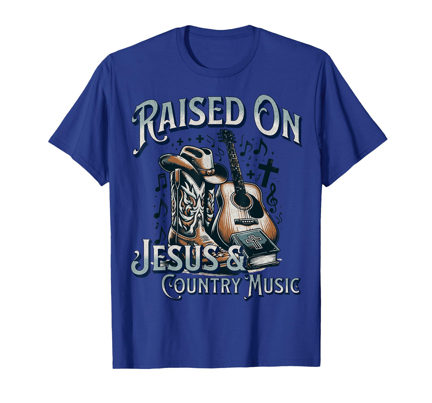 Raised On Jesus And Country Music T-Shirt