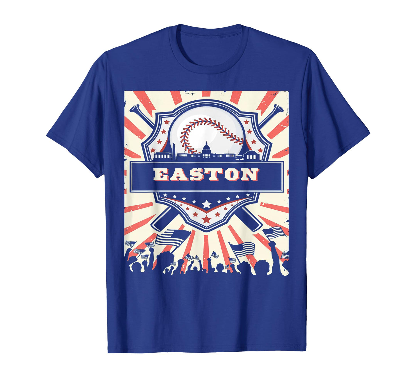 First name Easton Baseball for game day T-Shirt