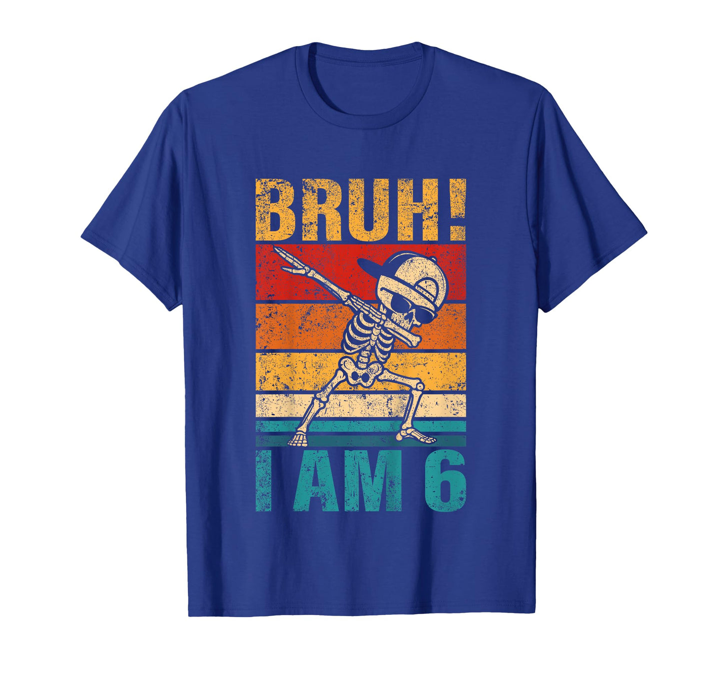 6 Year Old Birthday Dabbing Boy Bruh It's My 6th Birthday T-Shirt