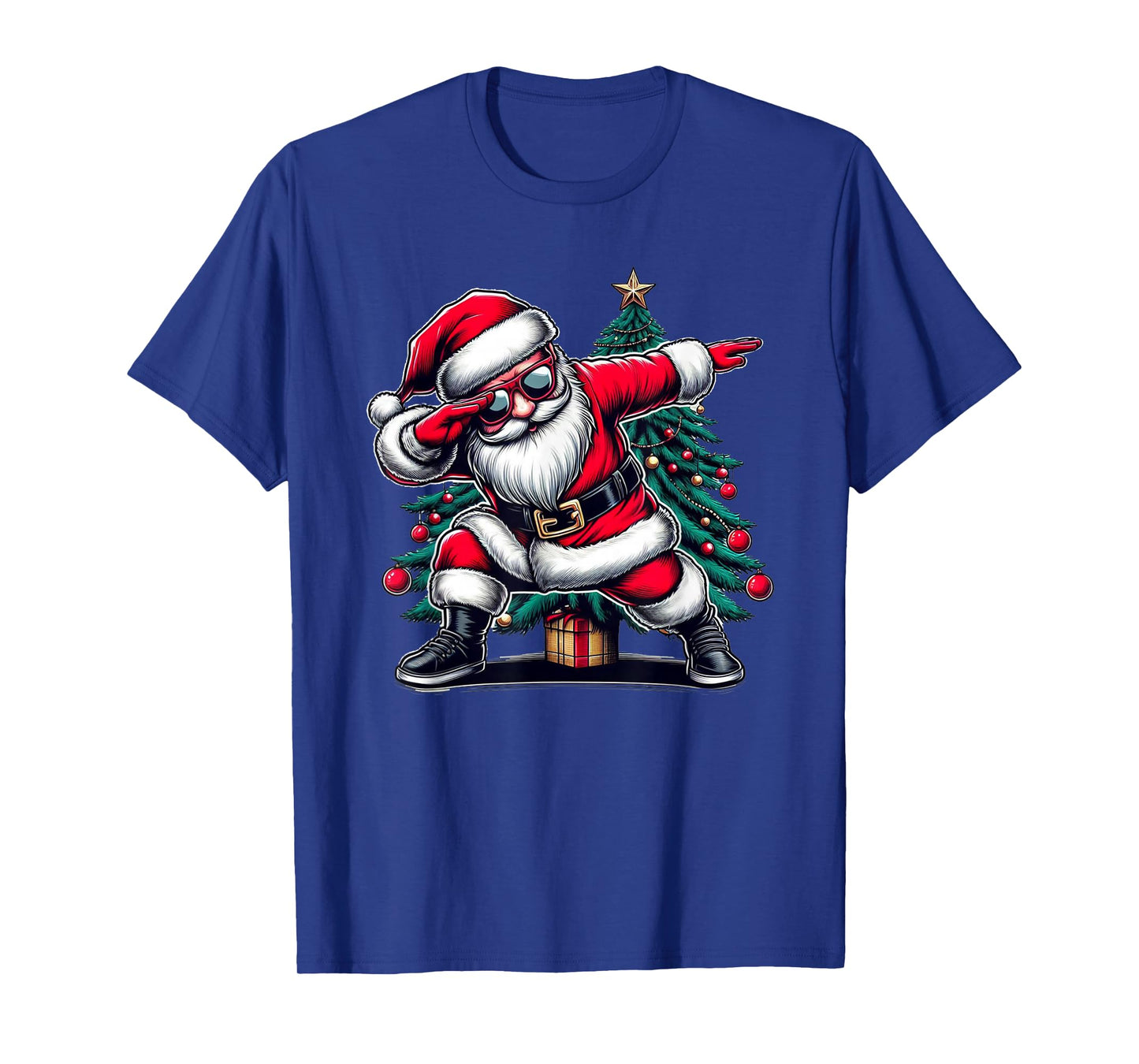 Funny Dabbing Santa Claus Christmas Tree Boys Kids Xmas Dab T-Shirt