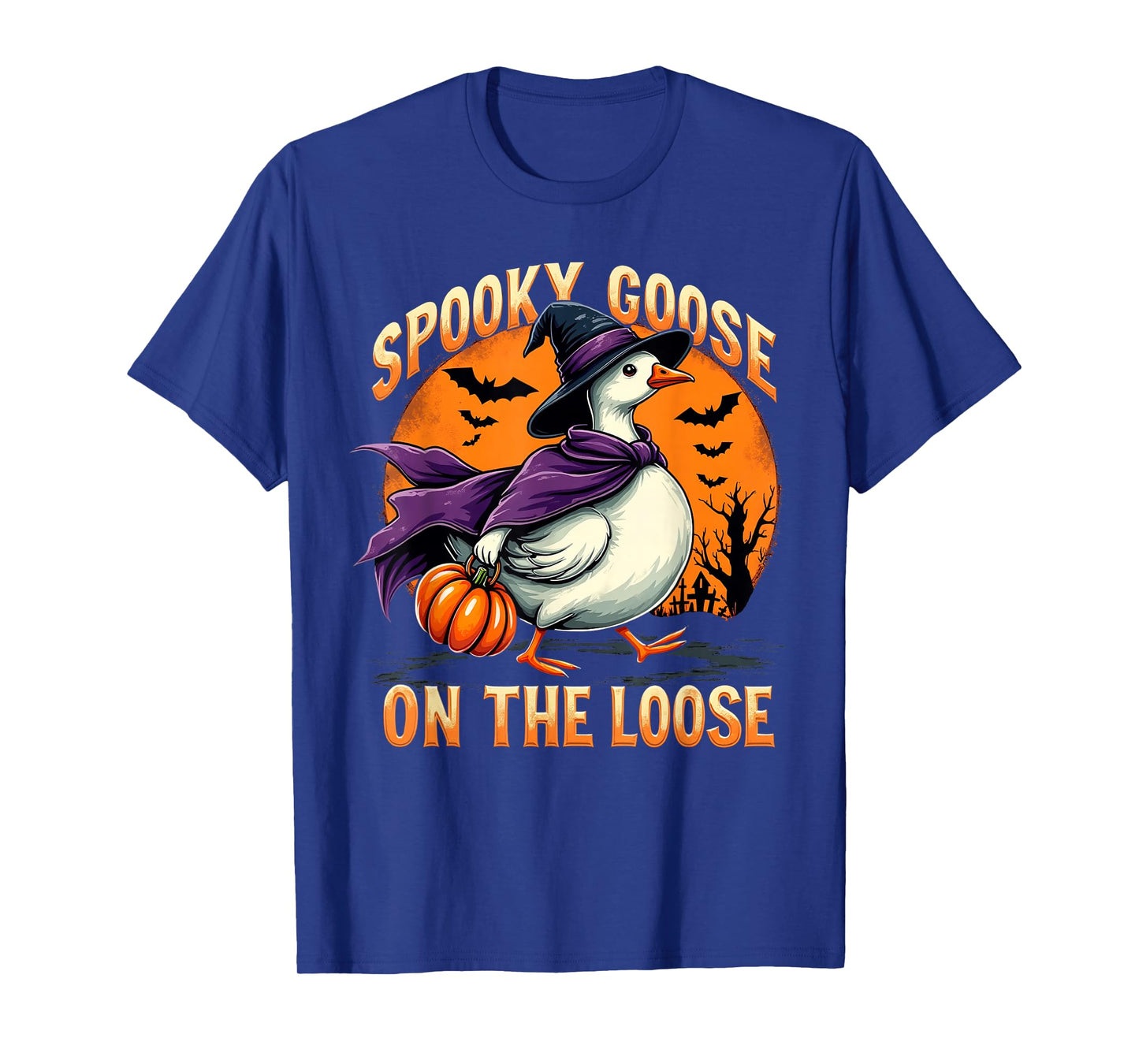 Spooky Goose on The Loose Halloween T-Shirt