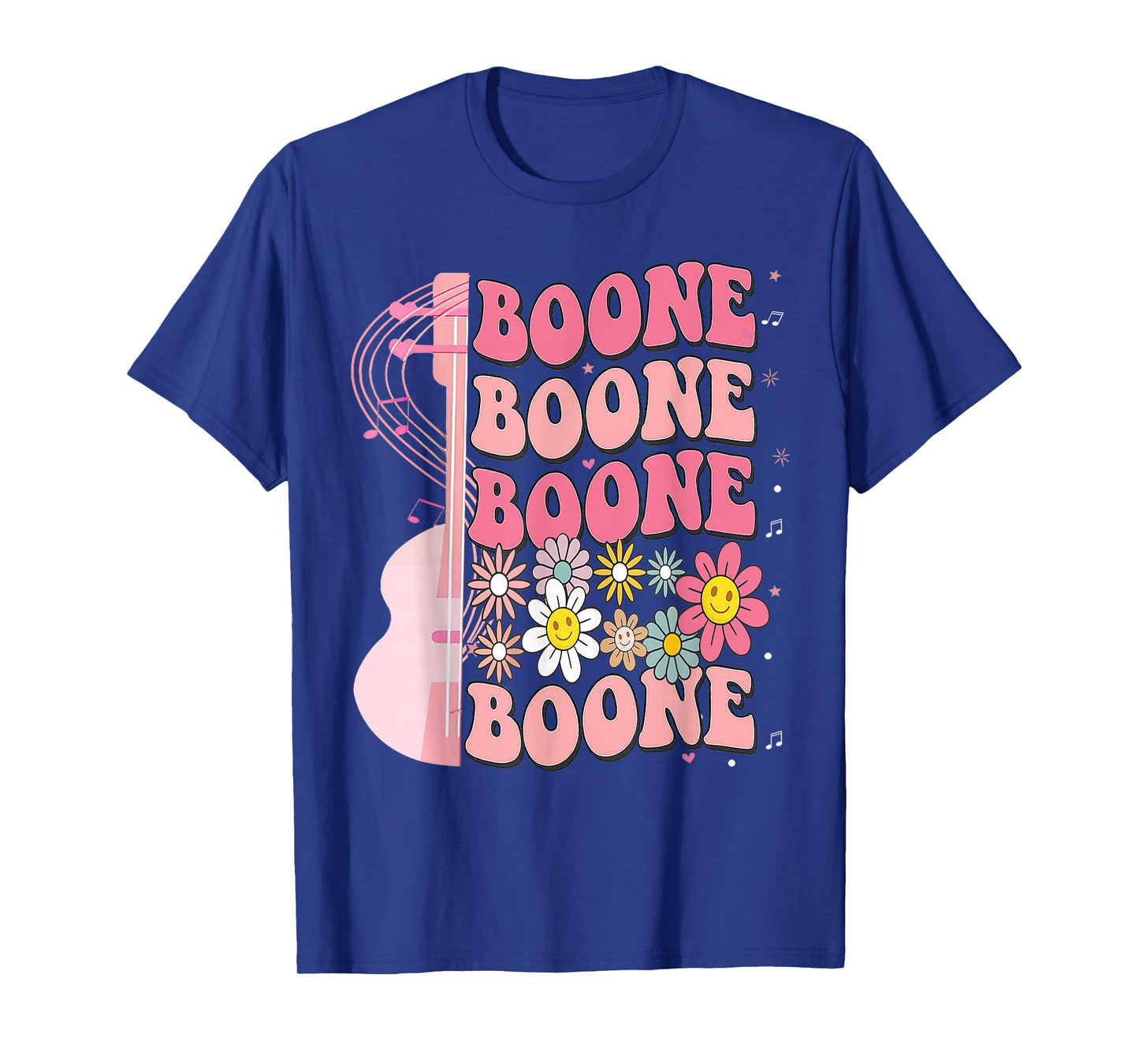 Girl Retro Boone Groovy Flower First Name Personalized 80's T-Shirt