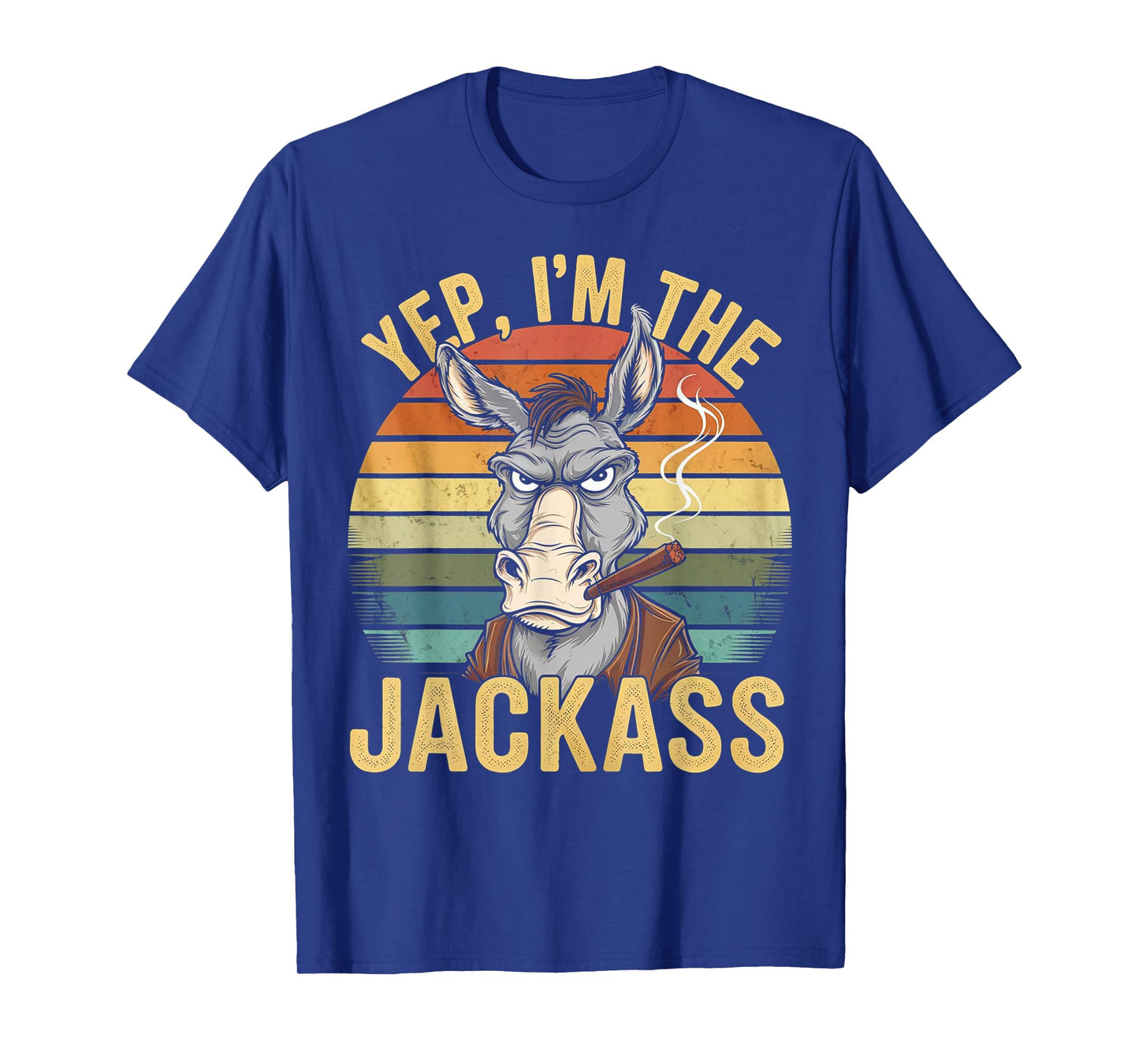 Yep I'm The Jackass Funny Vintage Halloween donkey T-Shirt