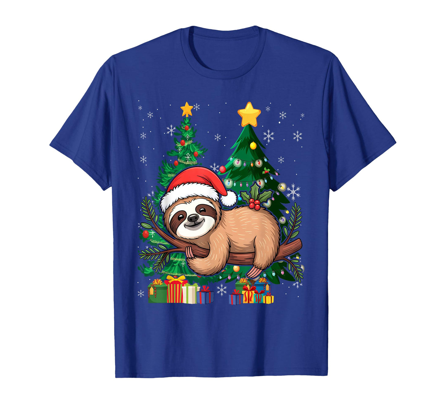 Sloth Merry Christmas Sweater Santa Slothmas T-Shirt