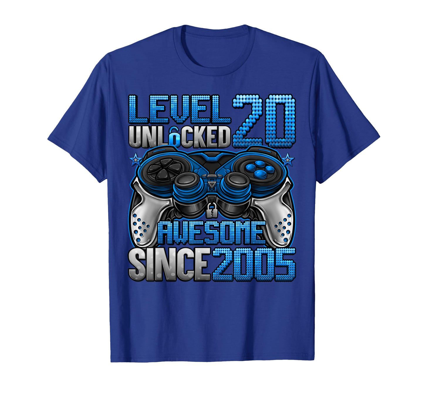 Level 20 Unlocked 20 Year Old Gifts Boys 20th Birthday Boy T-Shirt