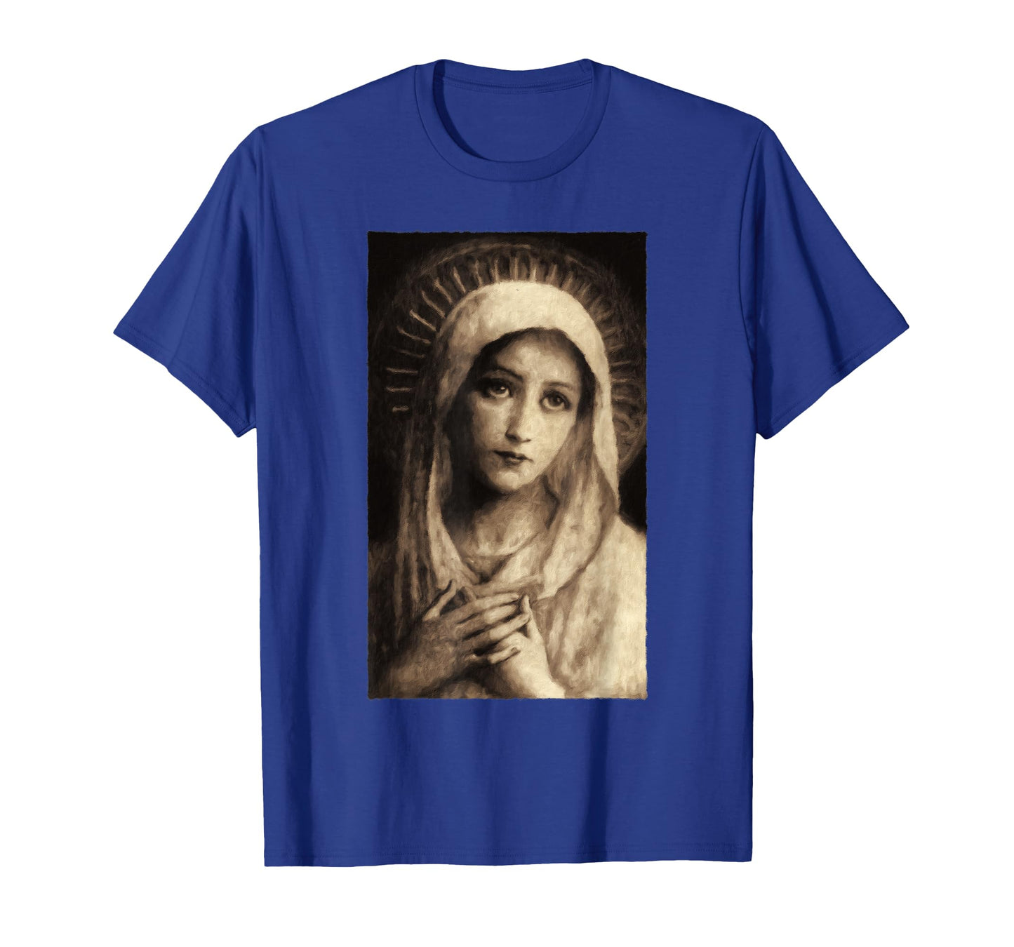 Virgin Mary Maria Catholic Painting T-Shirt