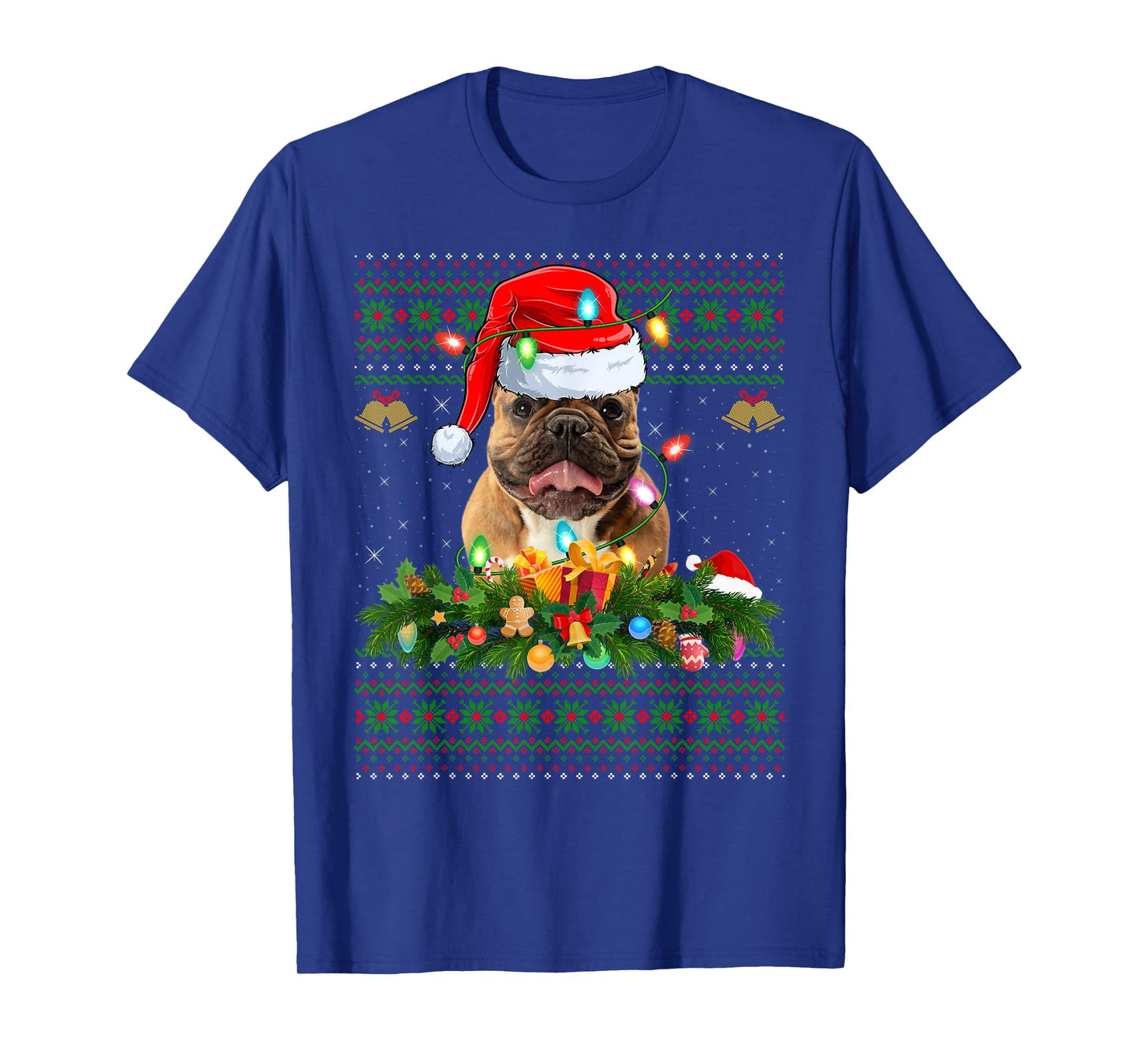 Bulldog Ugly Christmas Sweaters Funny Pet Dog Lover Xmas T-Shirt