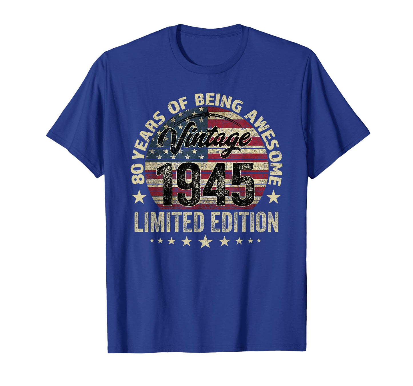 80 Years Old Born 1945 Vintage 80th birthday T-Shirt