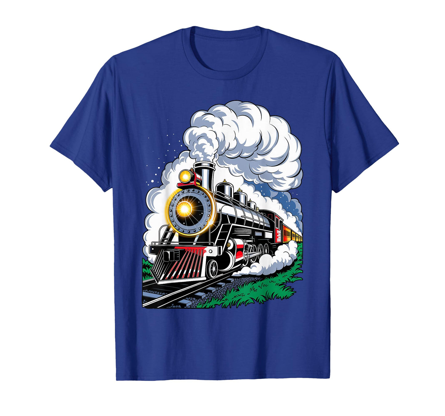 Christmas Steam Engine Train Vintage Conductor Men Boys Kid T-Shirt