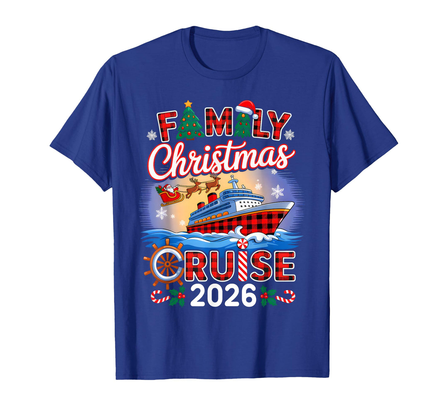 Family Christmas Cruise 2026 Matching Family Cruise Holiday T-Shirt