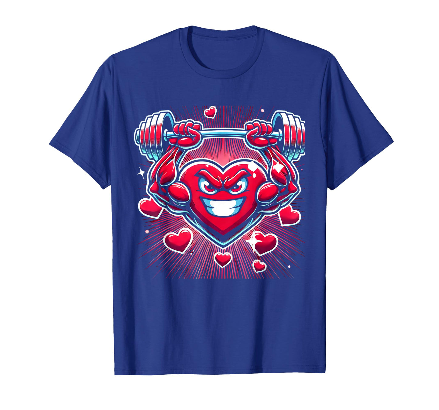 Valentines Day Heart Weightlifting Funny Deadlift Fitness T-Shirt