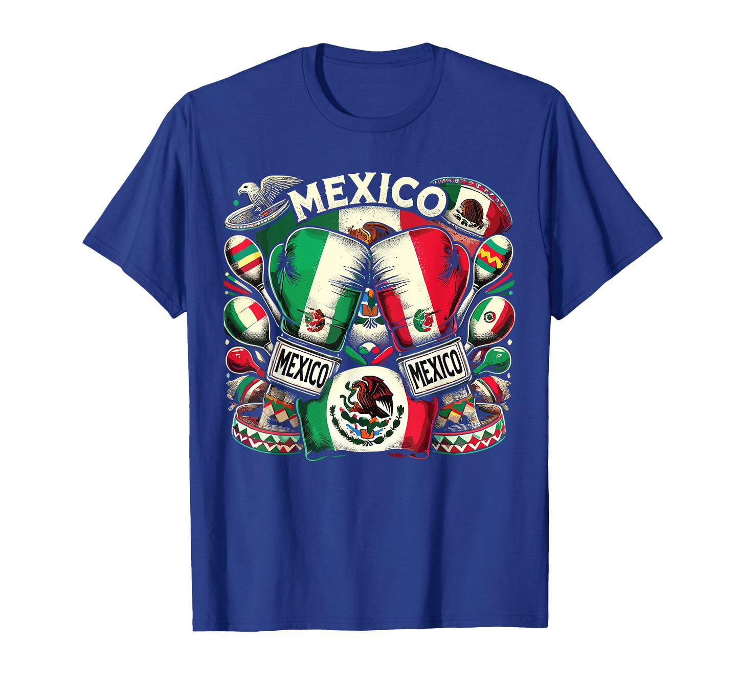 Mexican Boxing Pride Gloves Sports Design T-Shirt