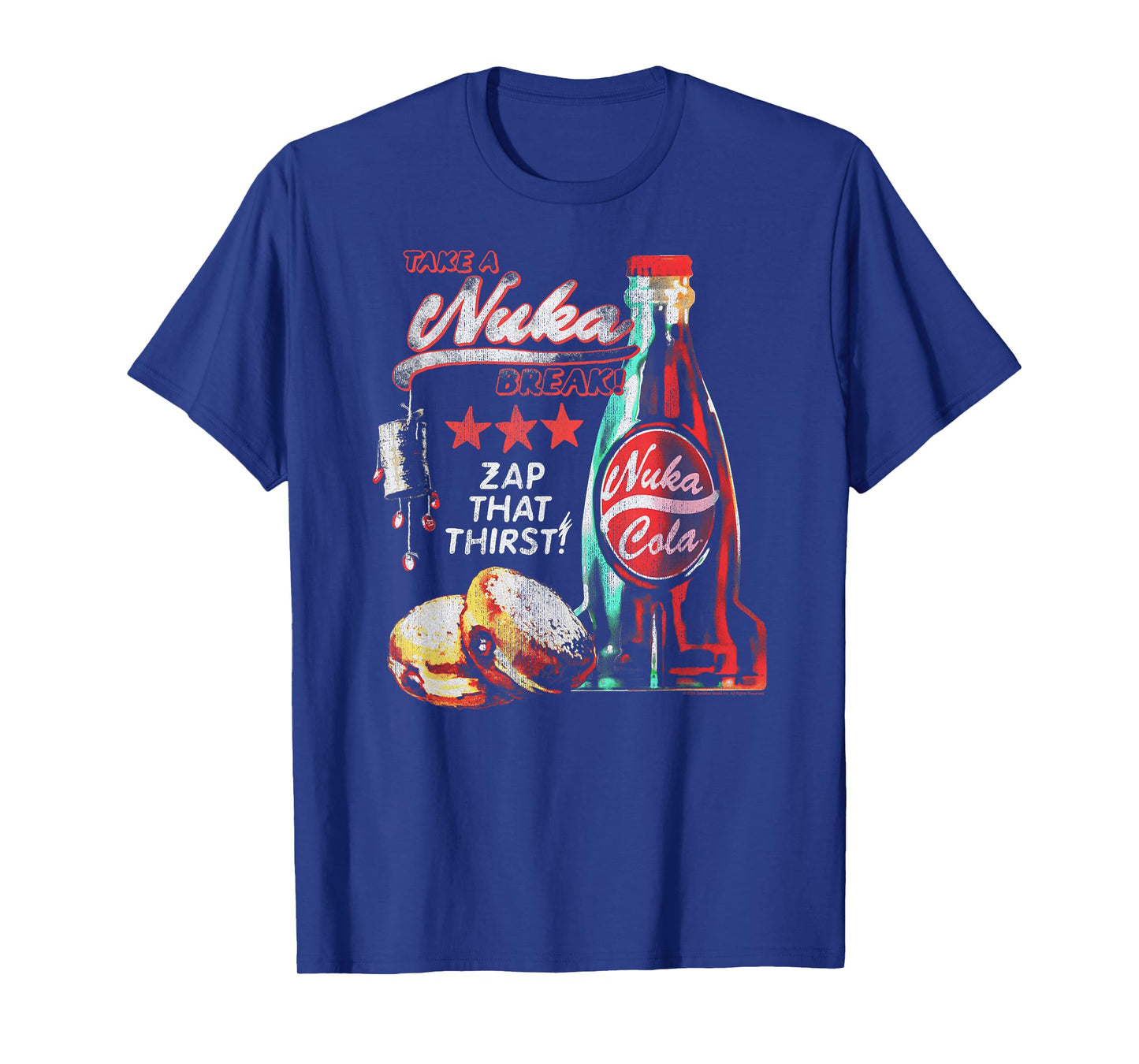 Fallout Video Game Take a Nuka Cola Break Zap That Thirst T-Shirt