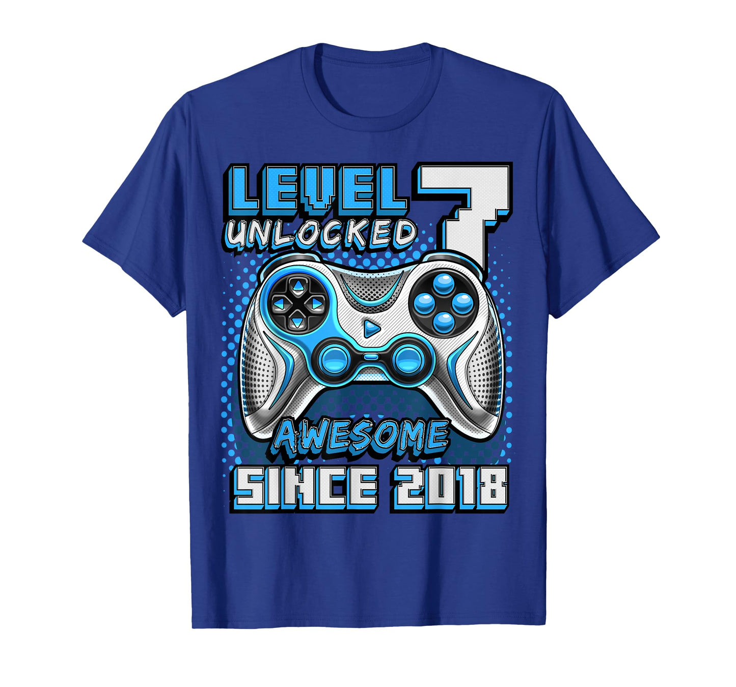7th Birthday Boy Level 7 Gamer 7 Year Video Game Party T-Shirt