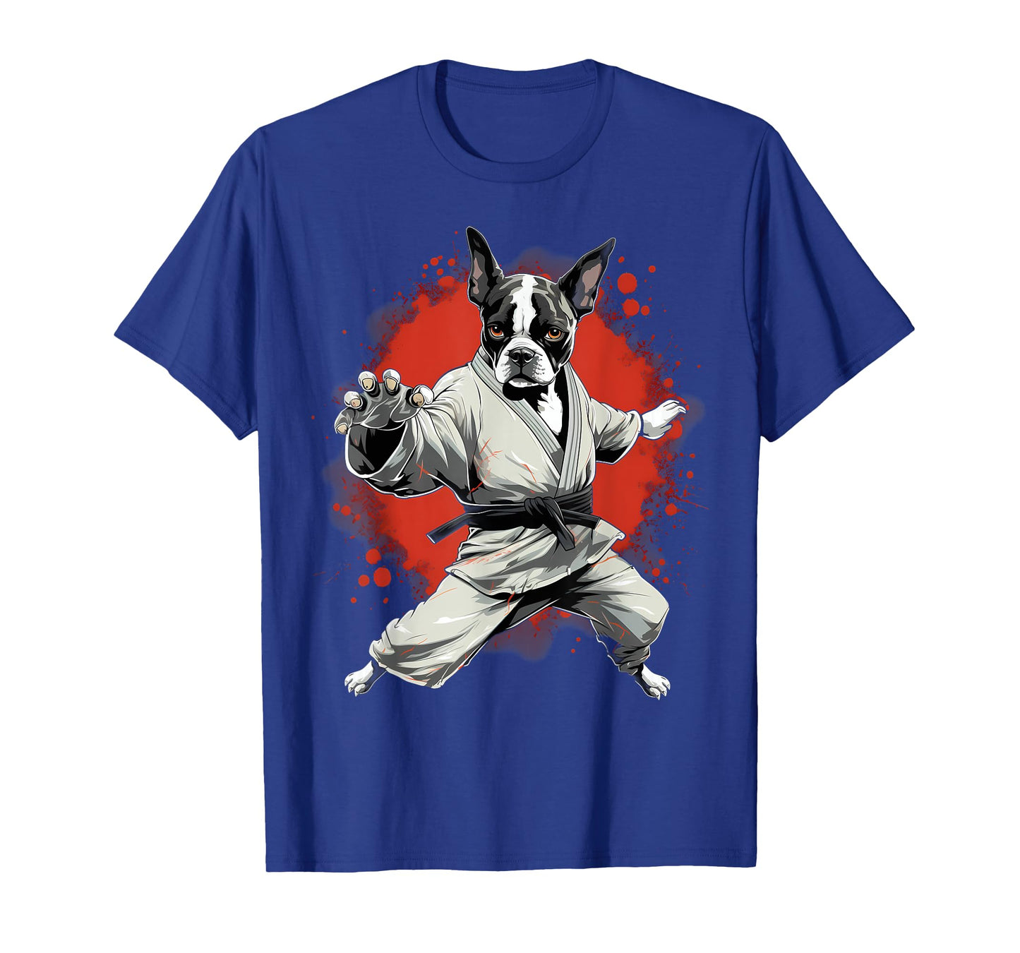MMA Boston Terrier Dog Karate T-Shirt