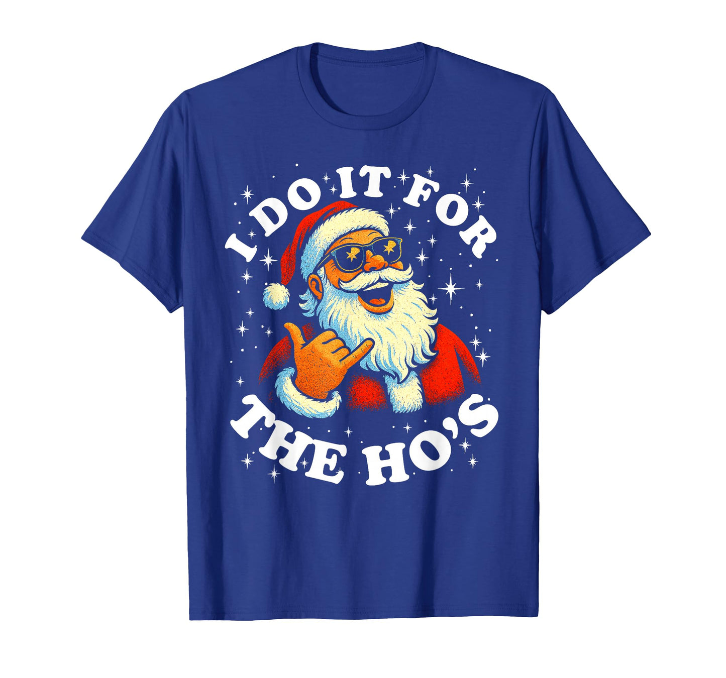 Funny, Gag, Retro, Christmas, Santa I Do It for The Ho's T-Shirt
