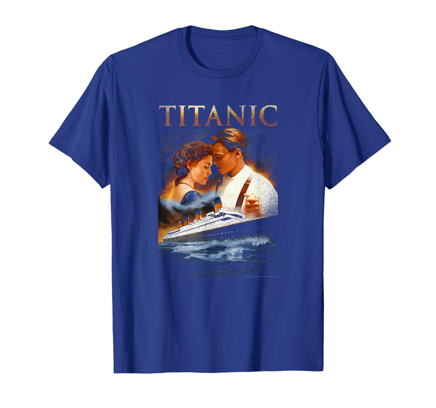 Titanic Iconic Jack & Rose Retro Vintage Big Chest Poster T-Shirt