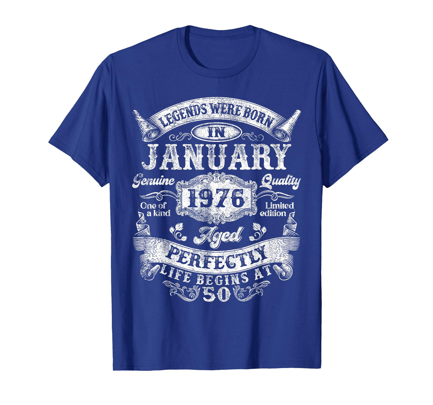 Legends Since January 1976 Vintage Retro 50th Birthday Men T-Shirt